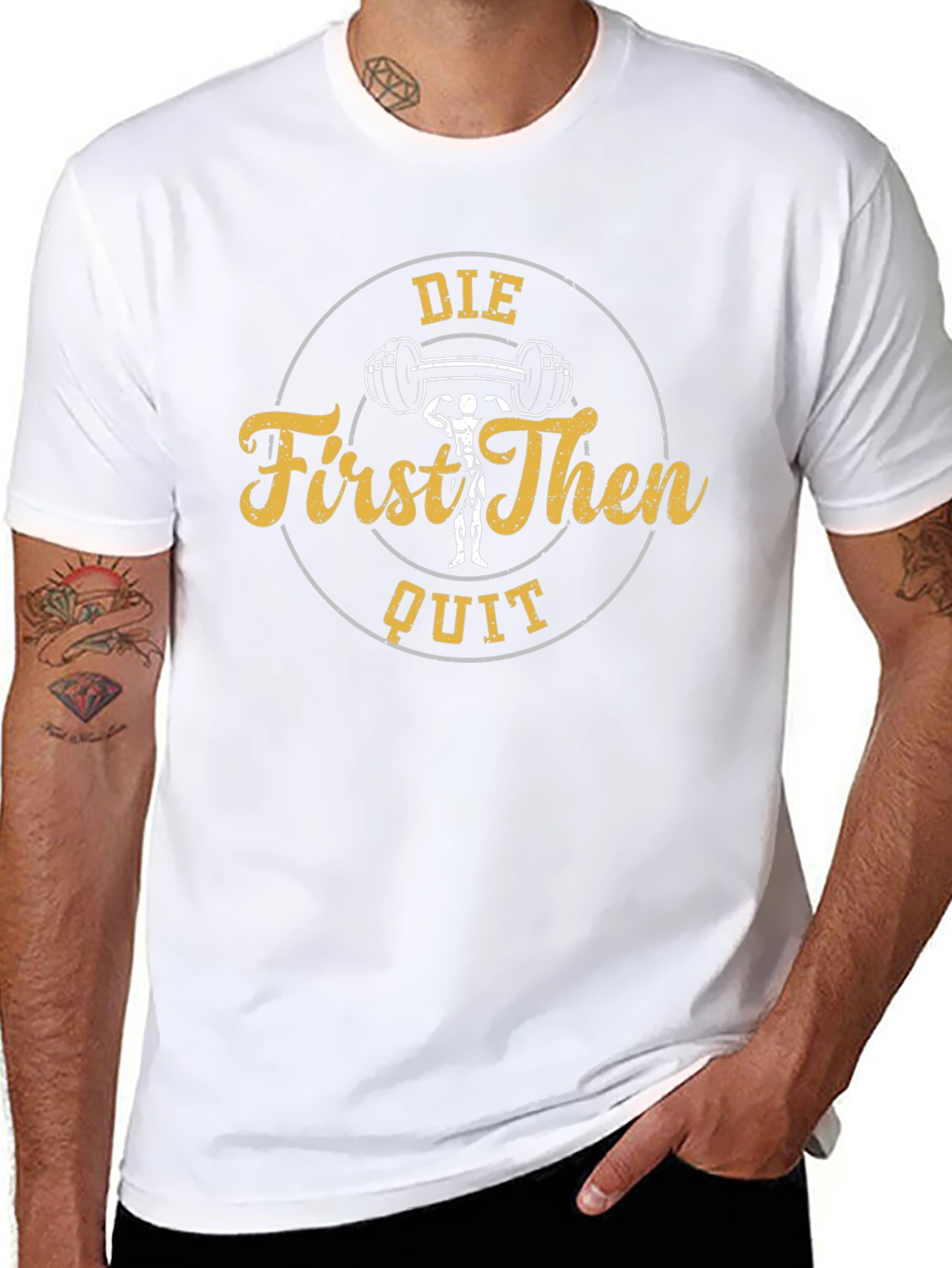 Die First Then Quit Black Gym T-Shirt