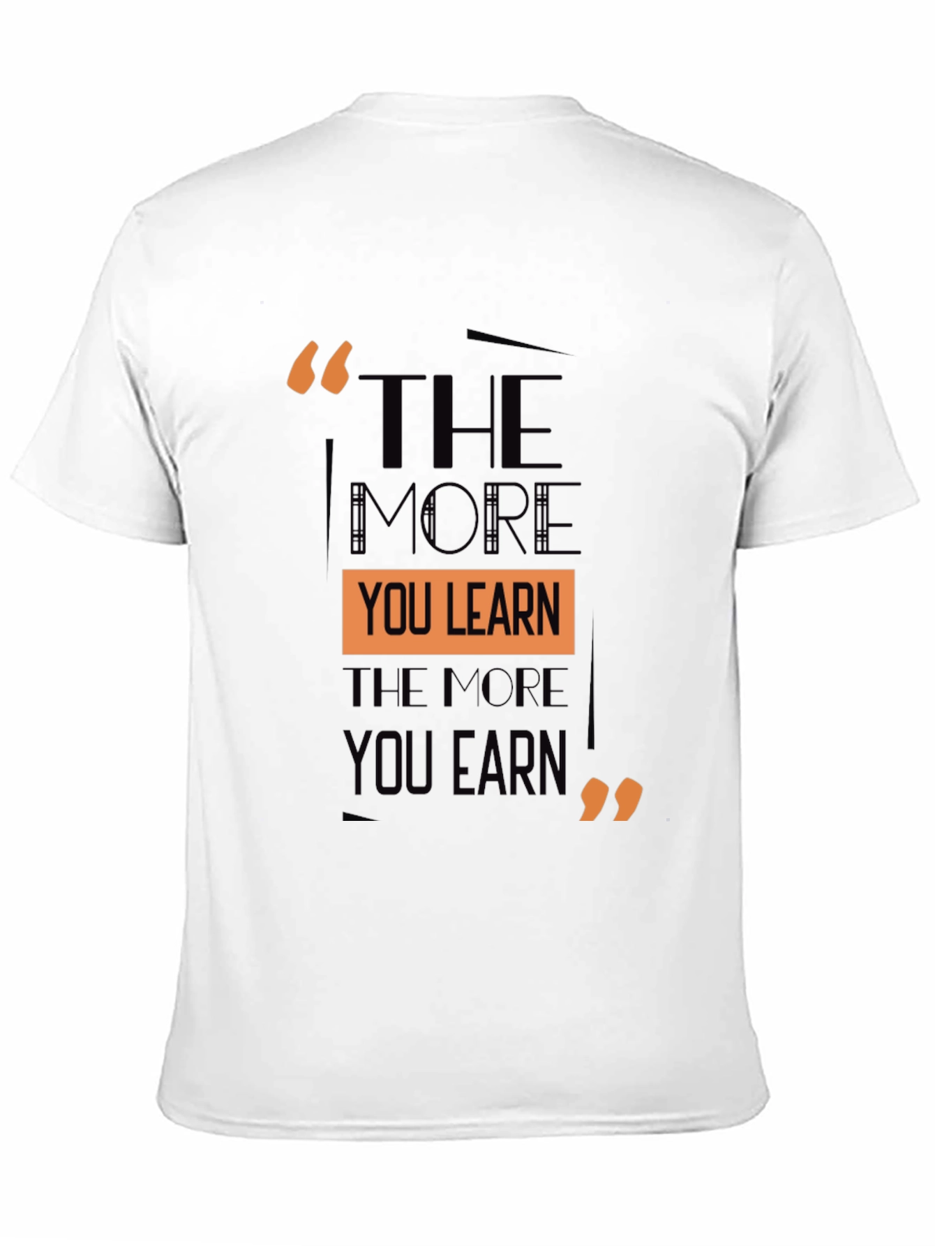 The More You Learn Graphic Tee - Black