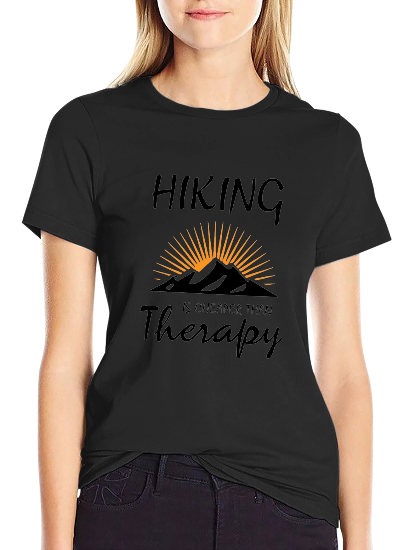 Hiking is Cheaper Than Therapy T-Shirt