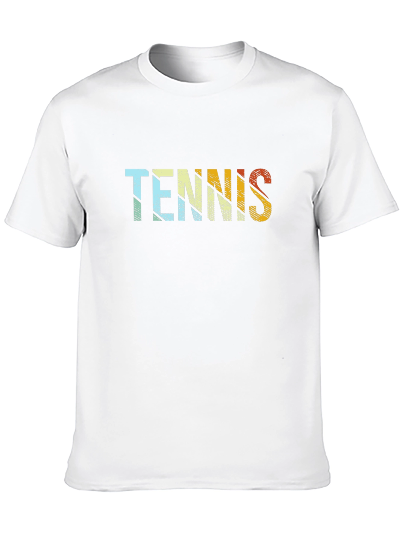 Retro Tennis Graphic T-Shirt - Black