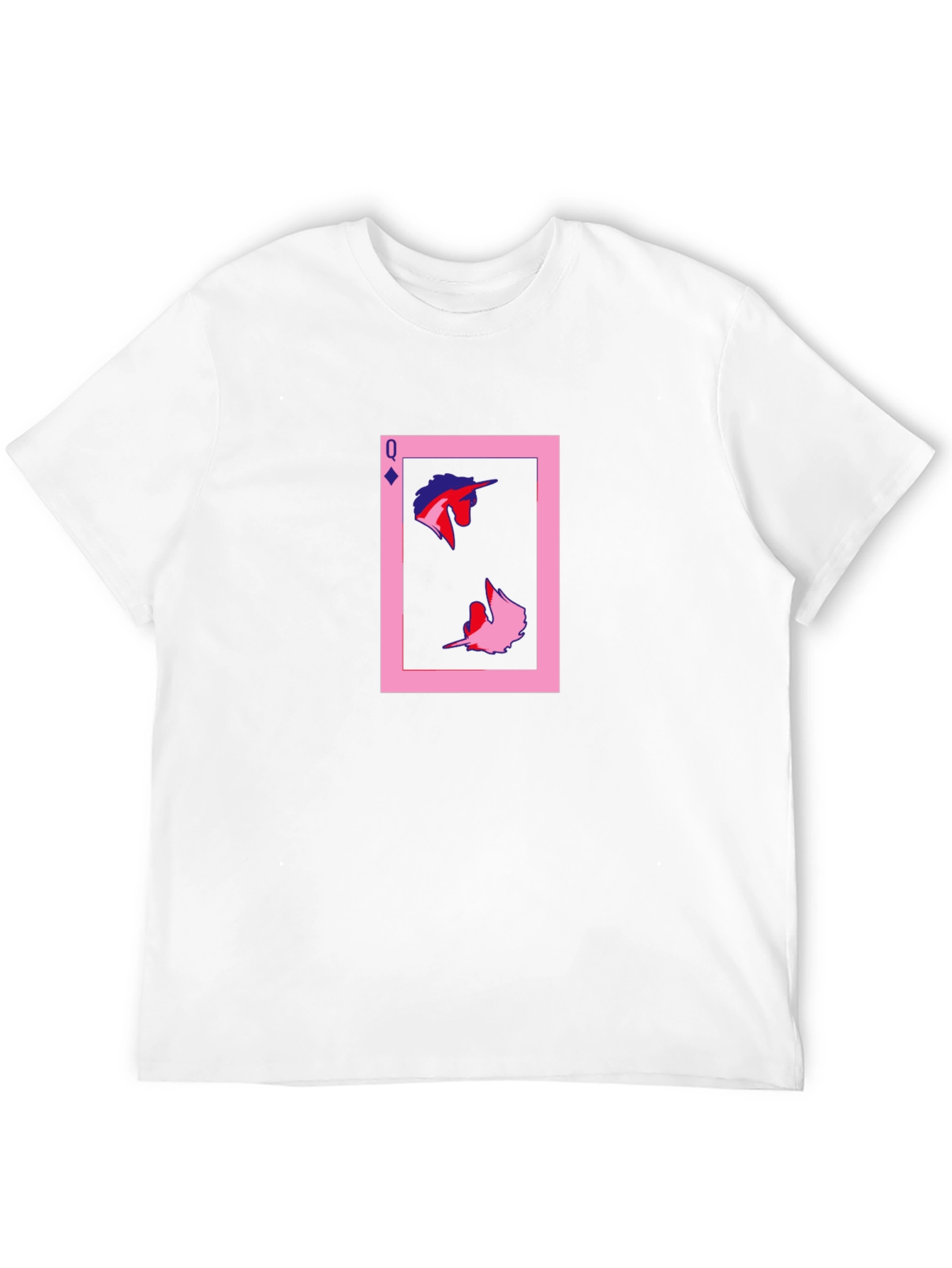 Queen Card Graphic Tee - Unique Design