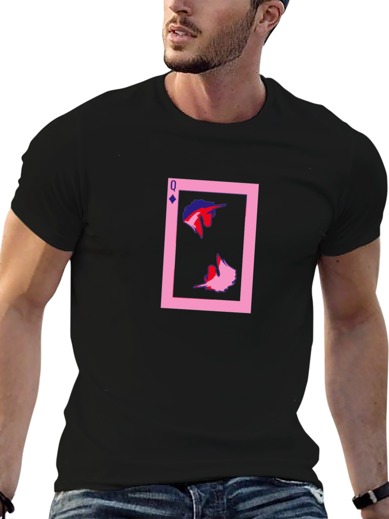 Queen Card Graphic Tee - Unique Design