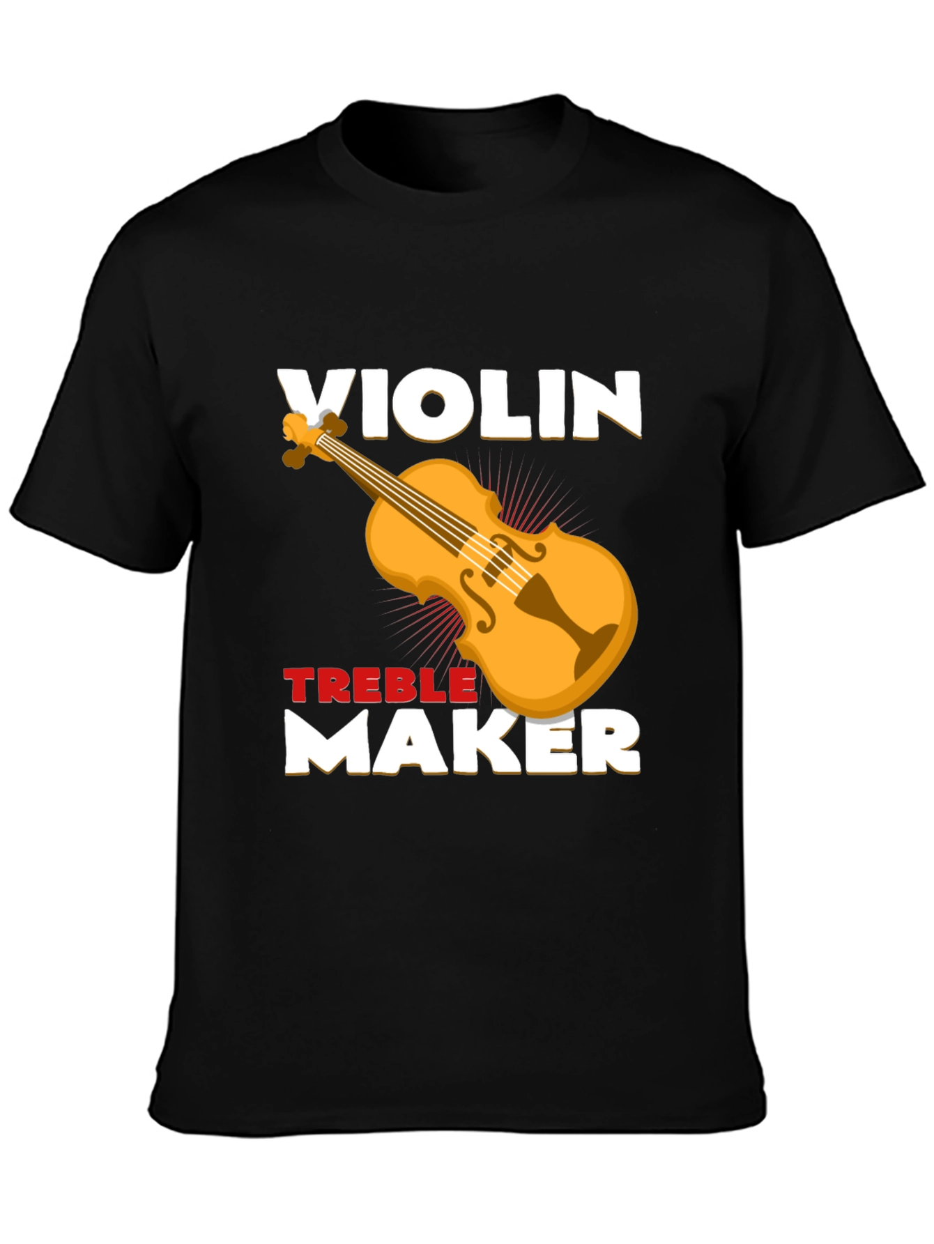Violin Treble Maker Graphic Tee - Music Lover T-Shirt