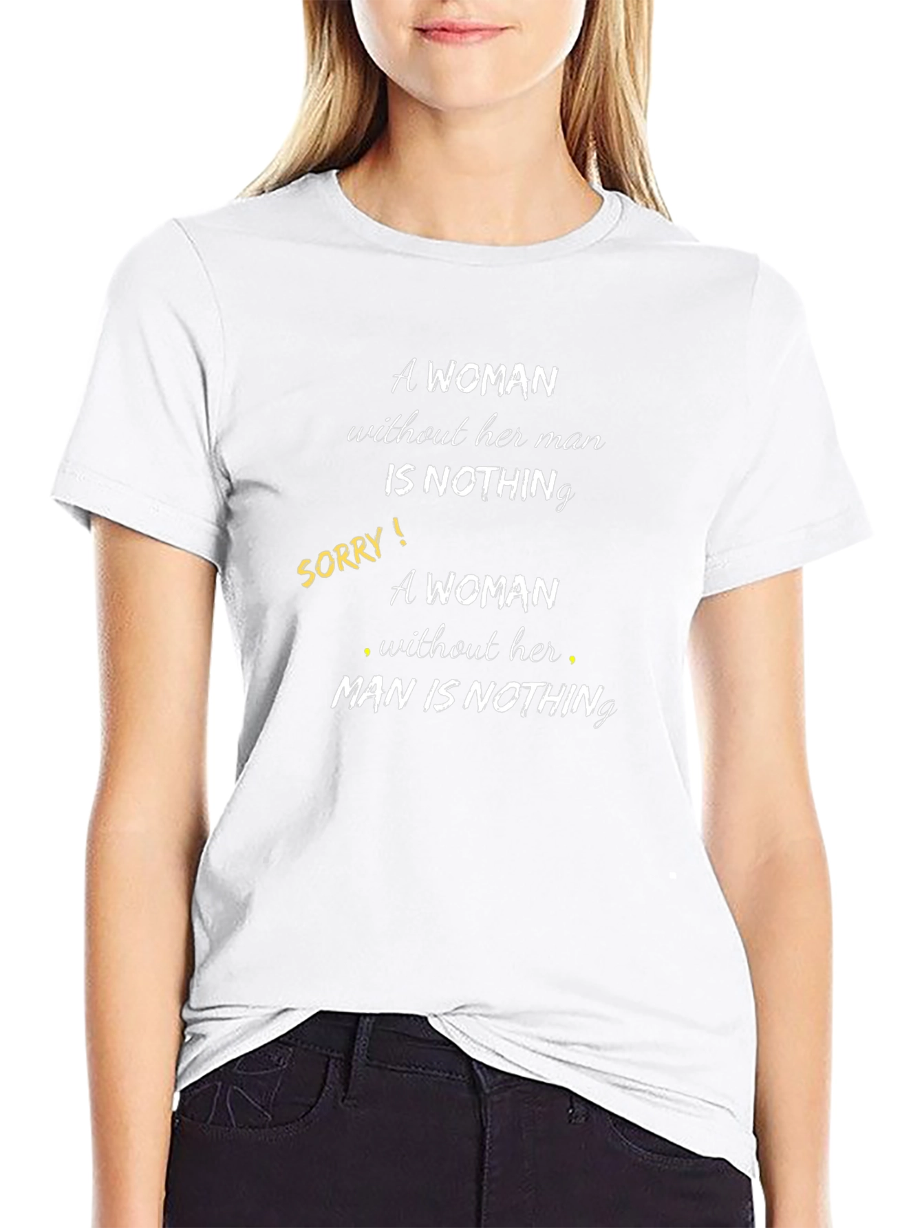 Humorous Gender Equality Slogan T-Shirt