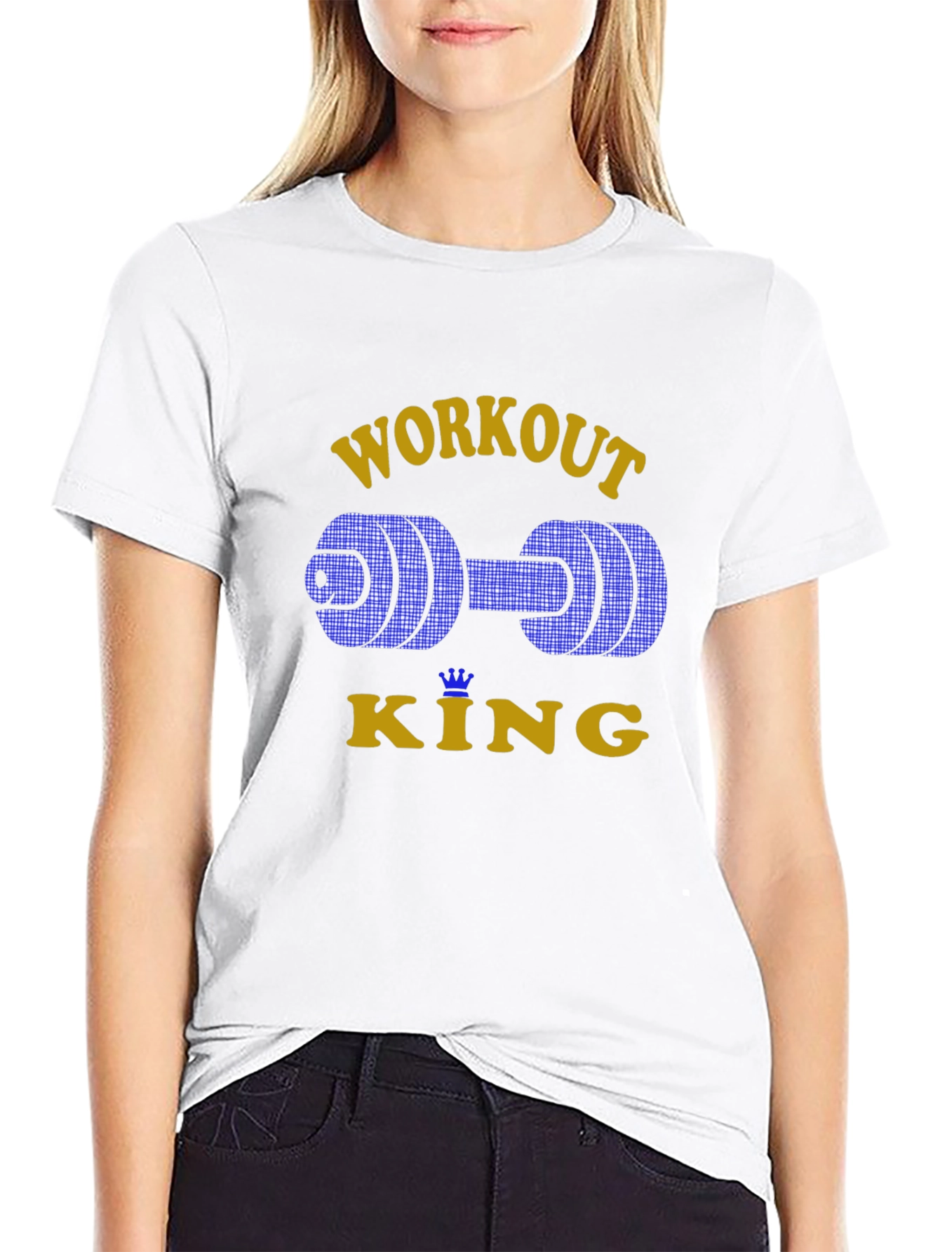 Workout King Graphic T-Shirt - Gym Fitness Apparel