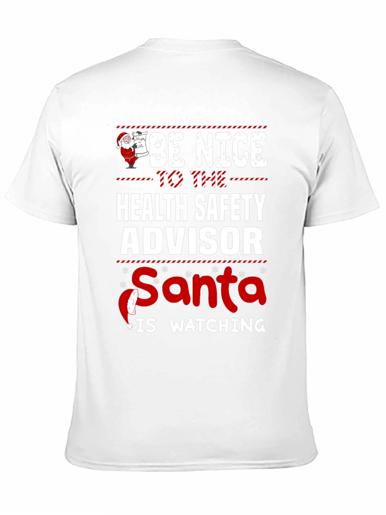 Health Safety Advisor Santa Watching T-Shirt