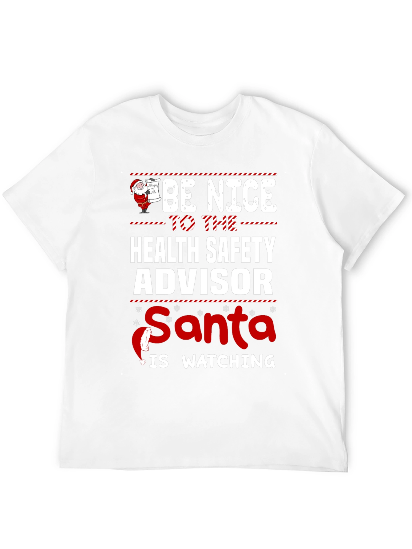Health Safety Advisor Santa Watching T-Shirt