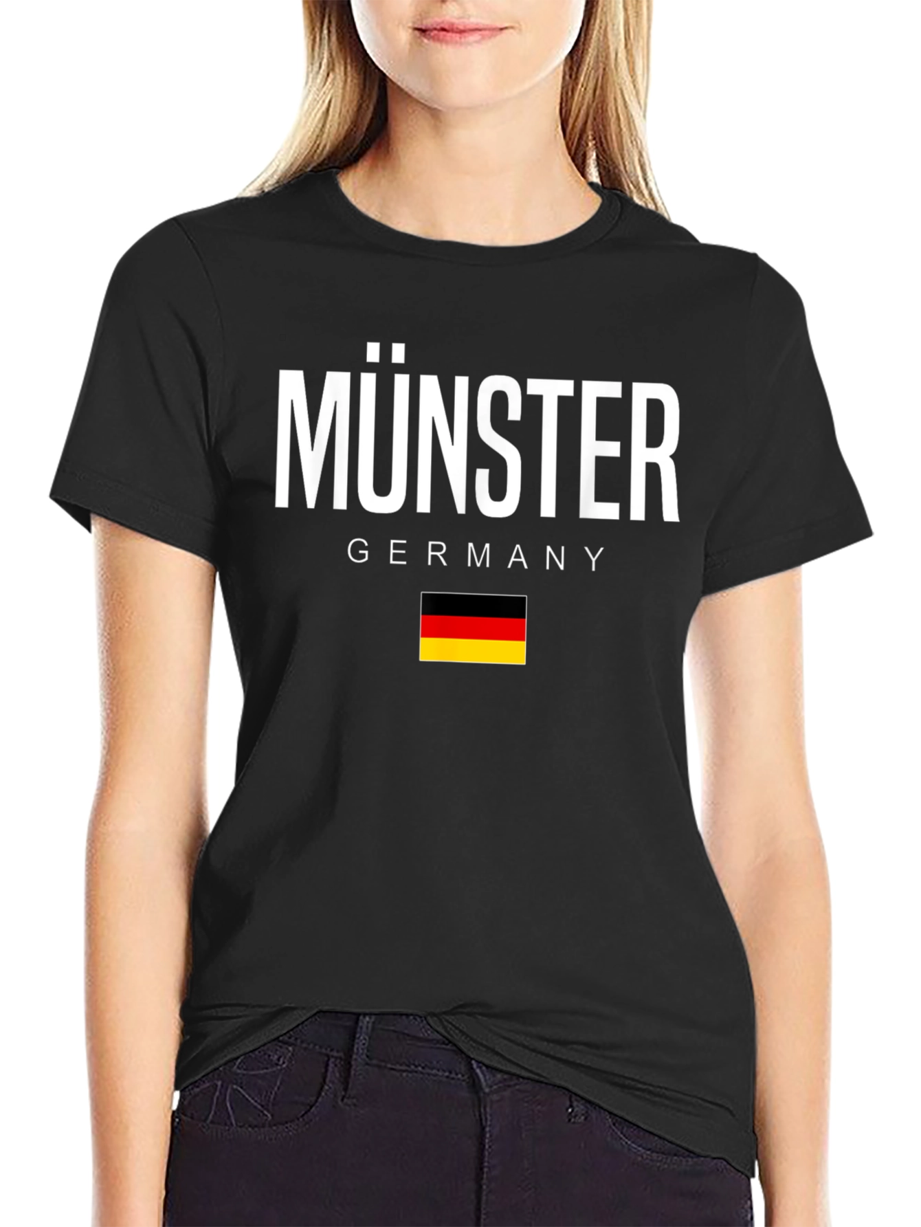 Münster Germany T-Shirt German Flag Souvenir Tee
