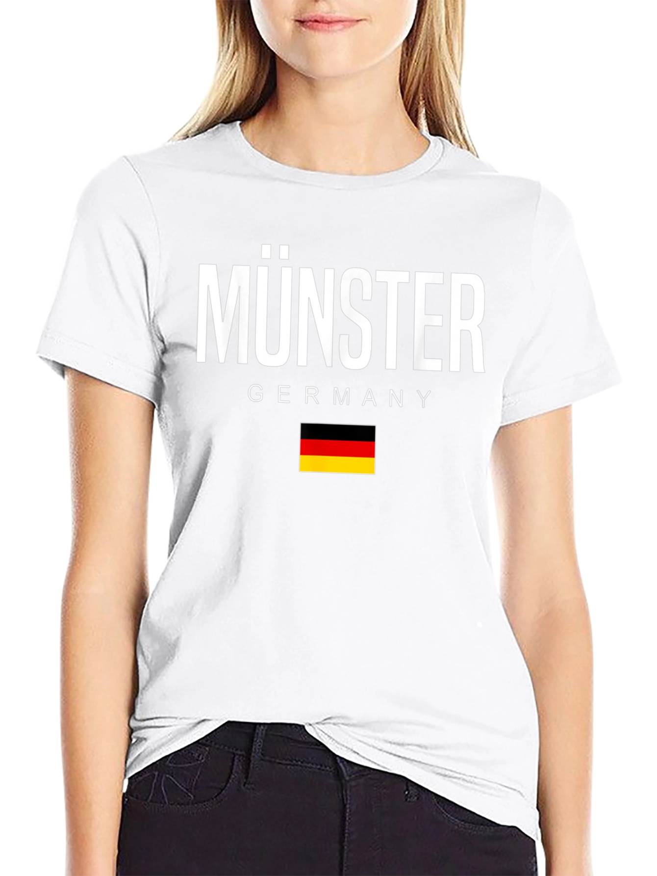Münster Germany T-Shirt German Flag Souvenir Tee