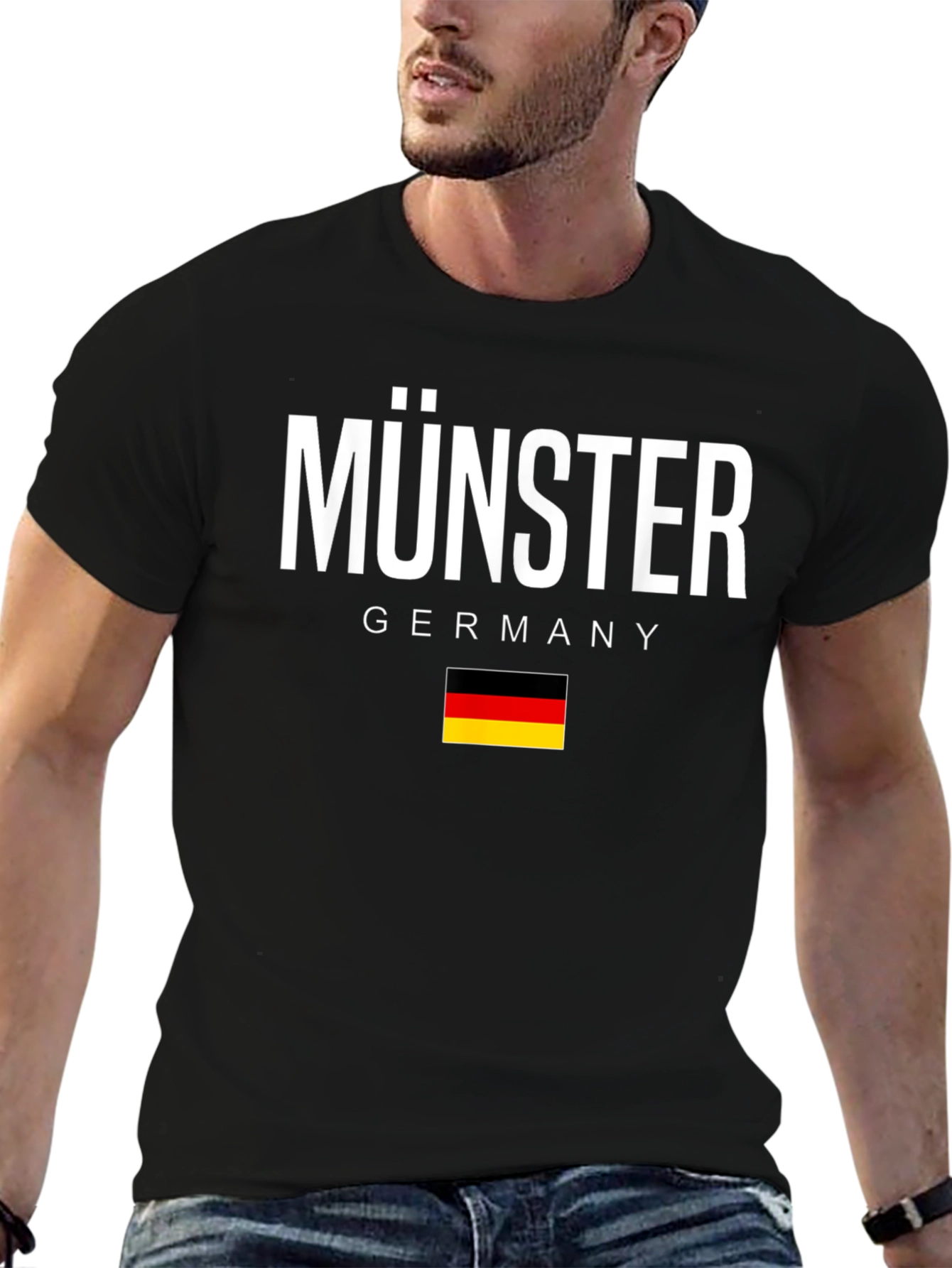 Münster Germany T-Shirt German Flag Souvenir Tee