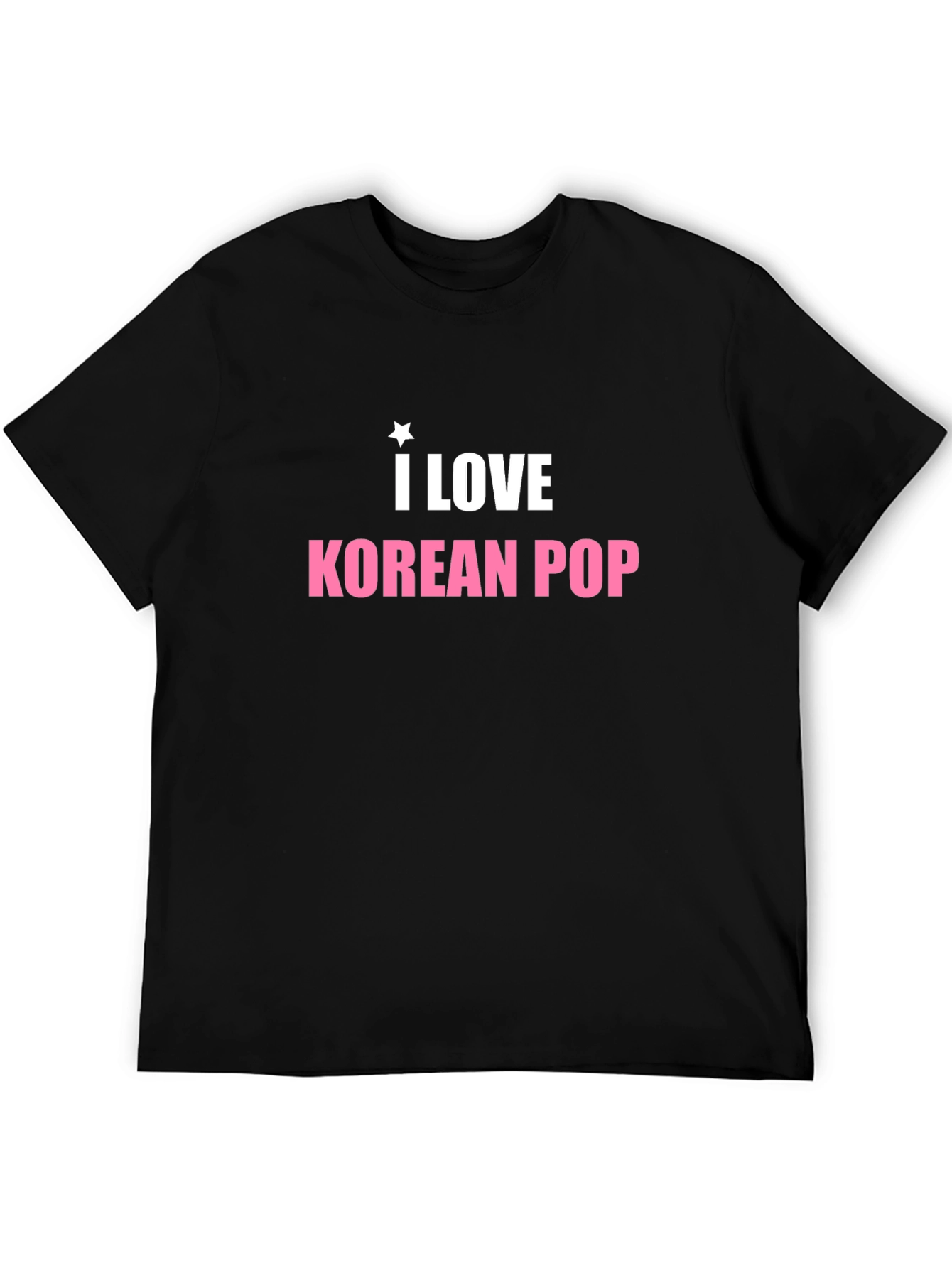I Love Korean Pop Black Tee