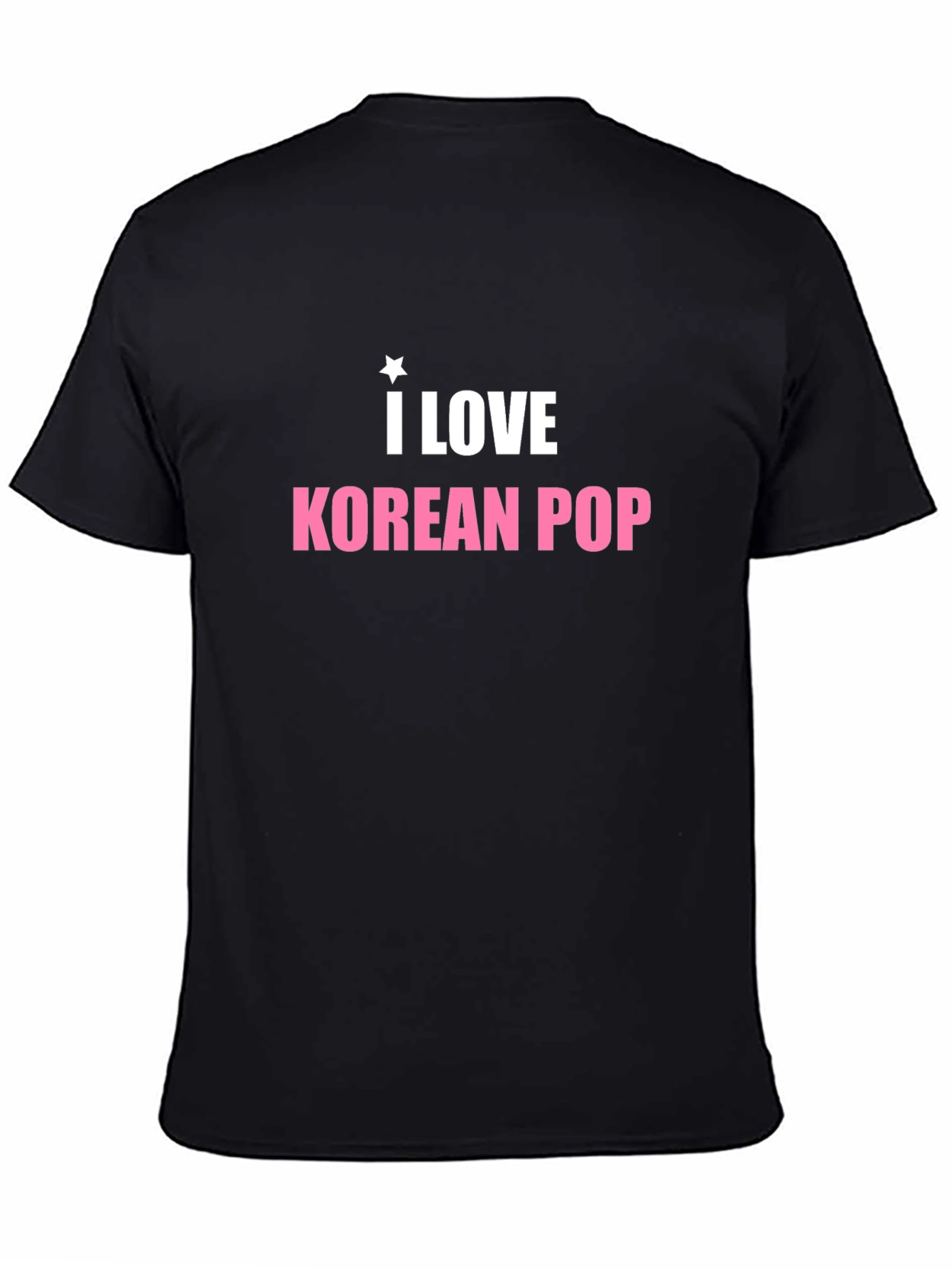 I Love Korean Pop Black Tee