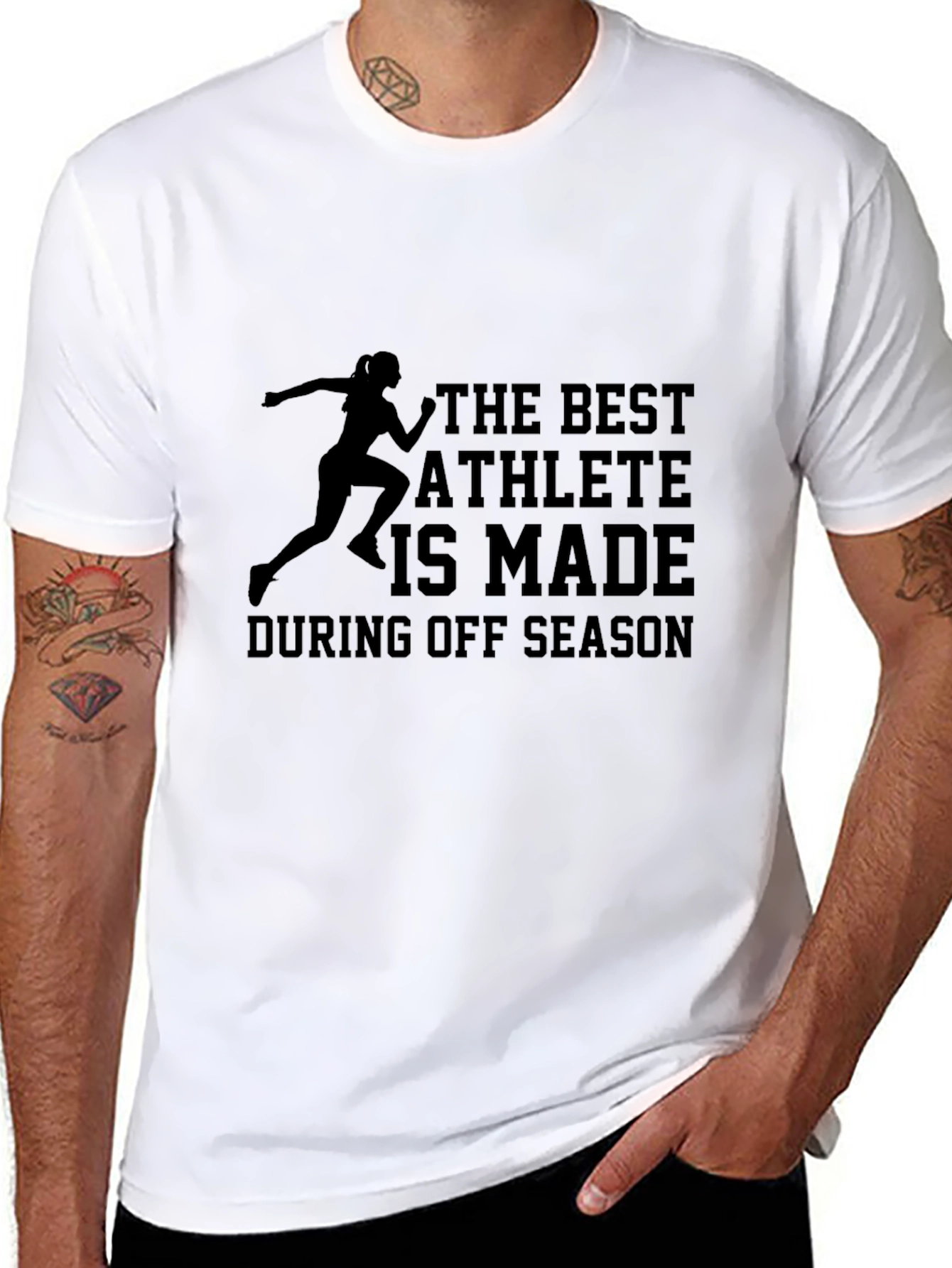 Athlete Off-Season Training Black T-Shirt