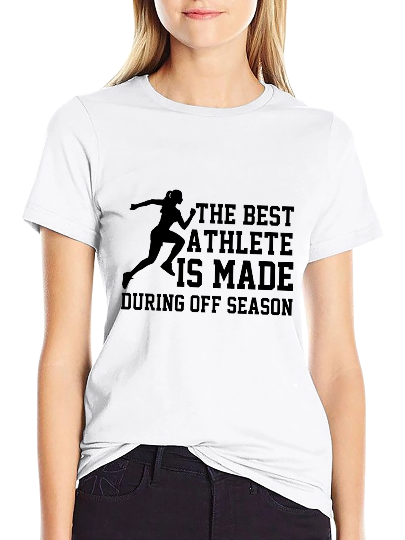 Athlete Off-Season Training Black T-Shirt