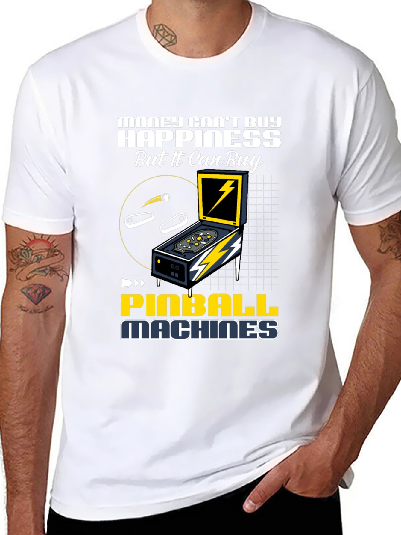 Pinball Machine Graphic Tee - Buy Happiness