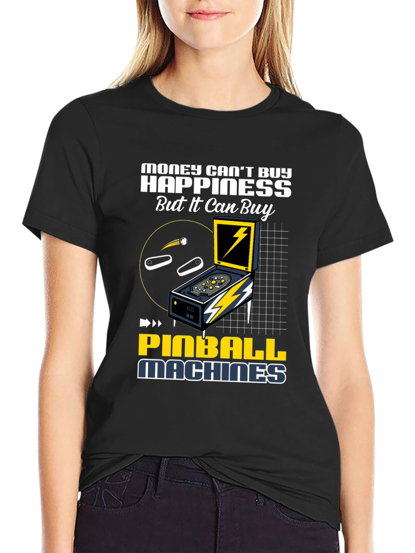 Pinball Machine Graphic Tee - Buy Happiness