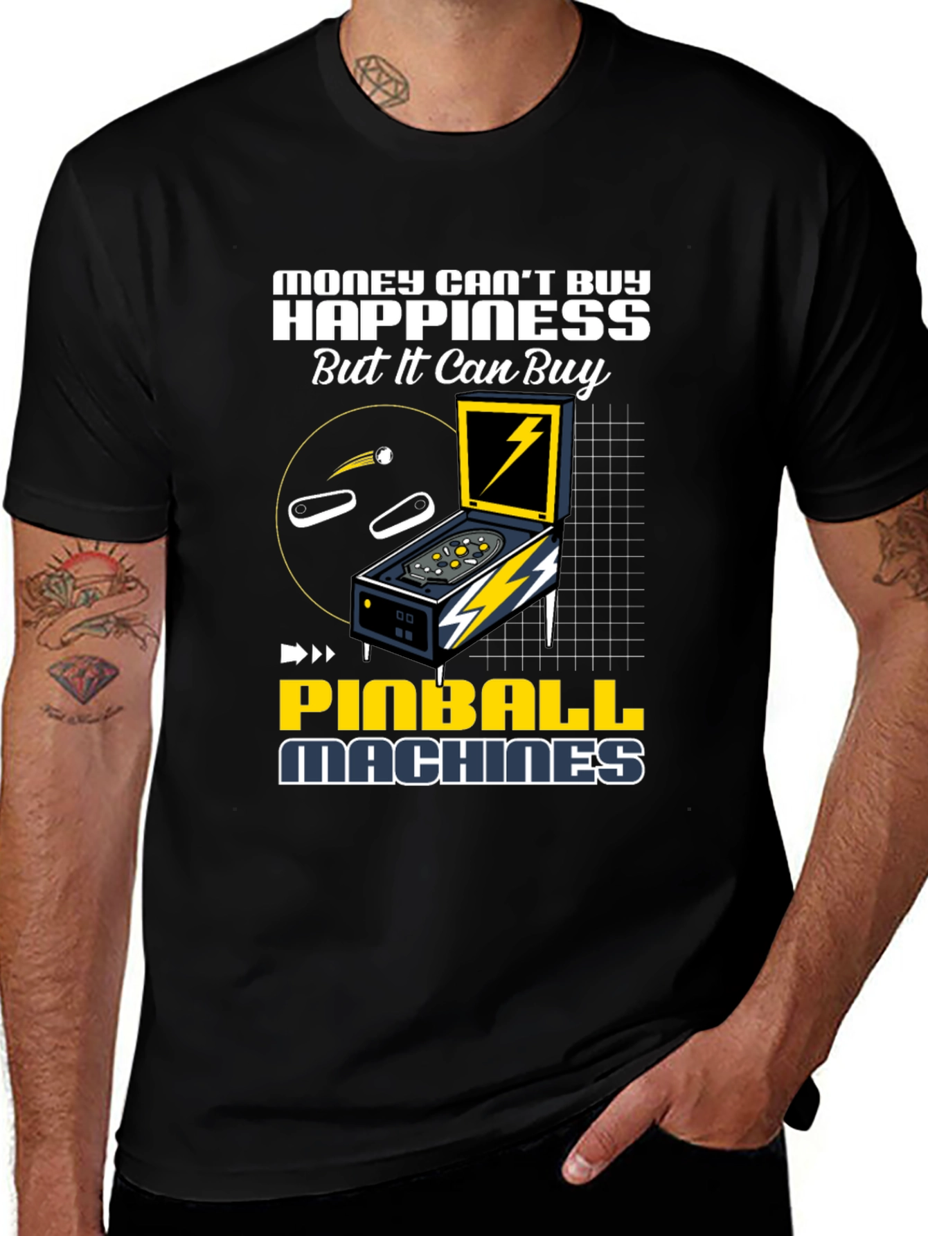 Pinball Machine Graphic Tee - Buy Happiness