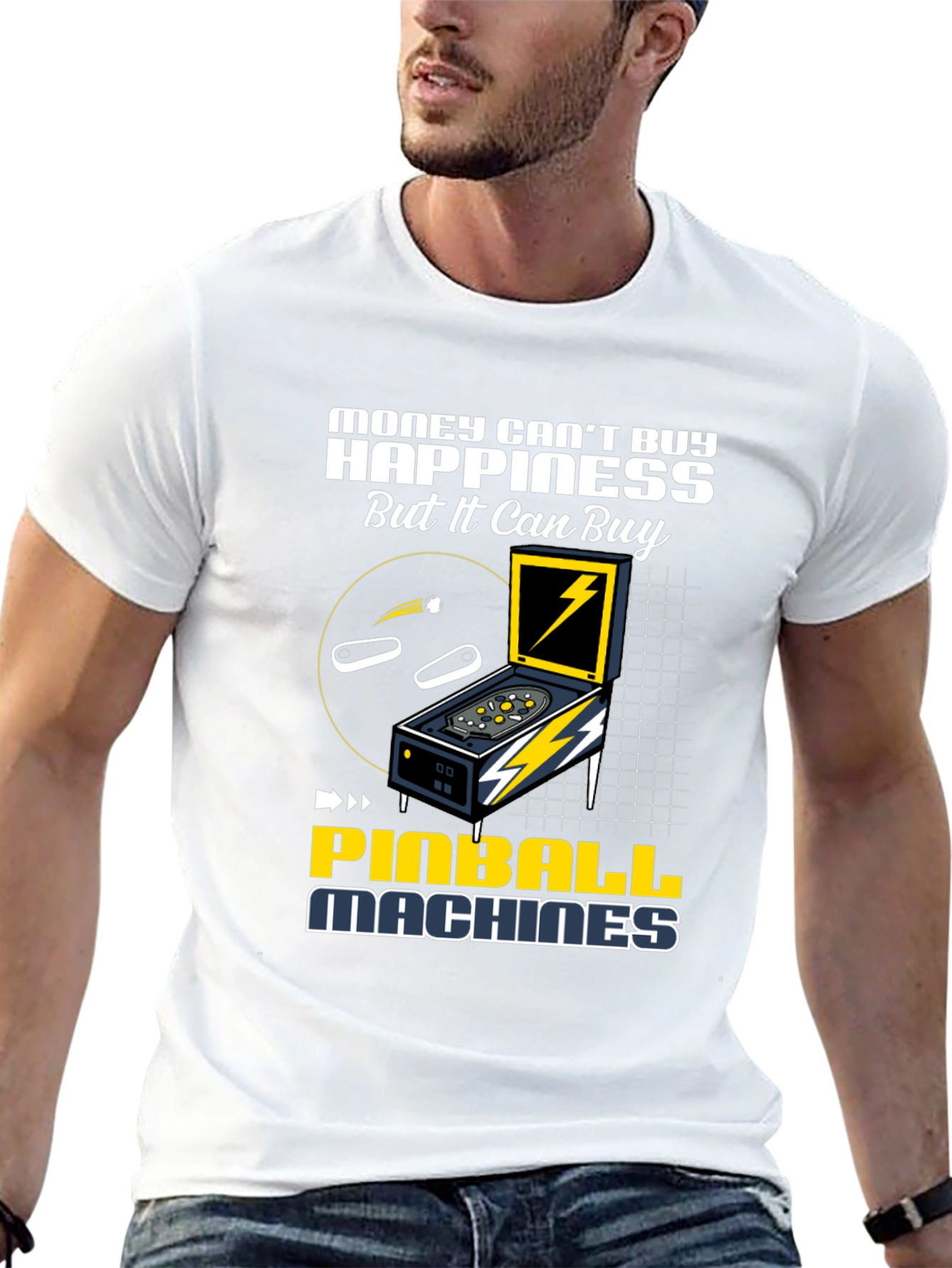 Pinball Machine Graphic Tee - Buy Happiness