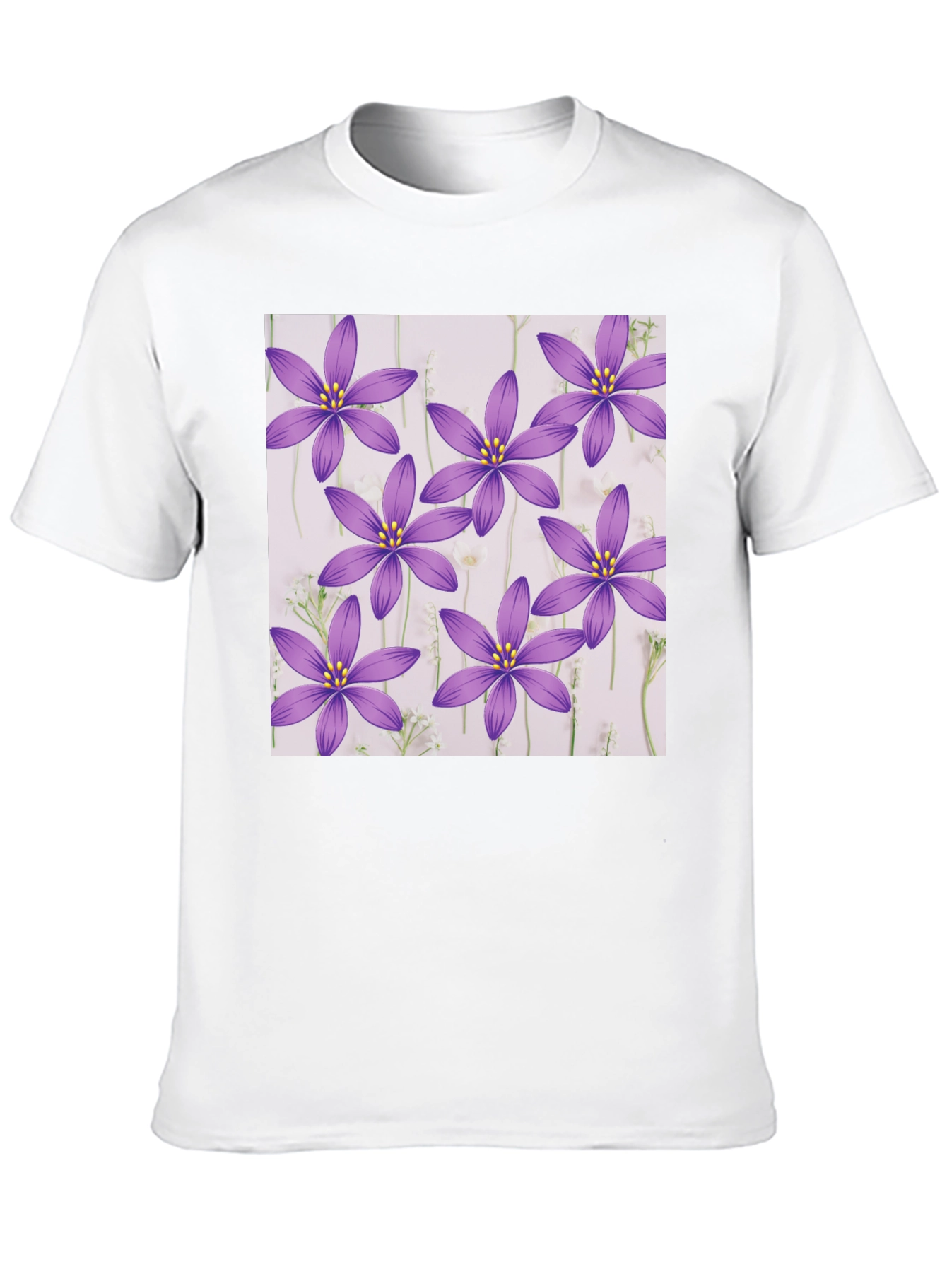 Floral Print T-Shirt - Stylish Botanical Design