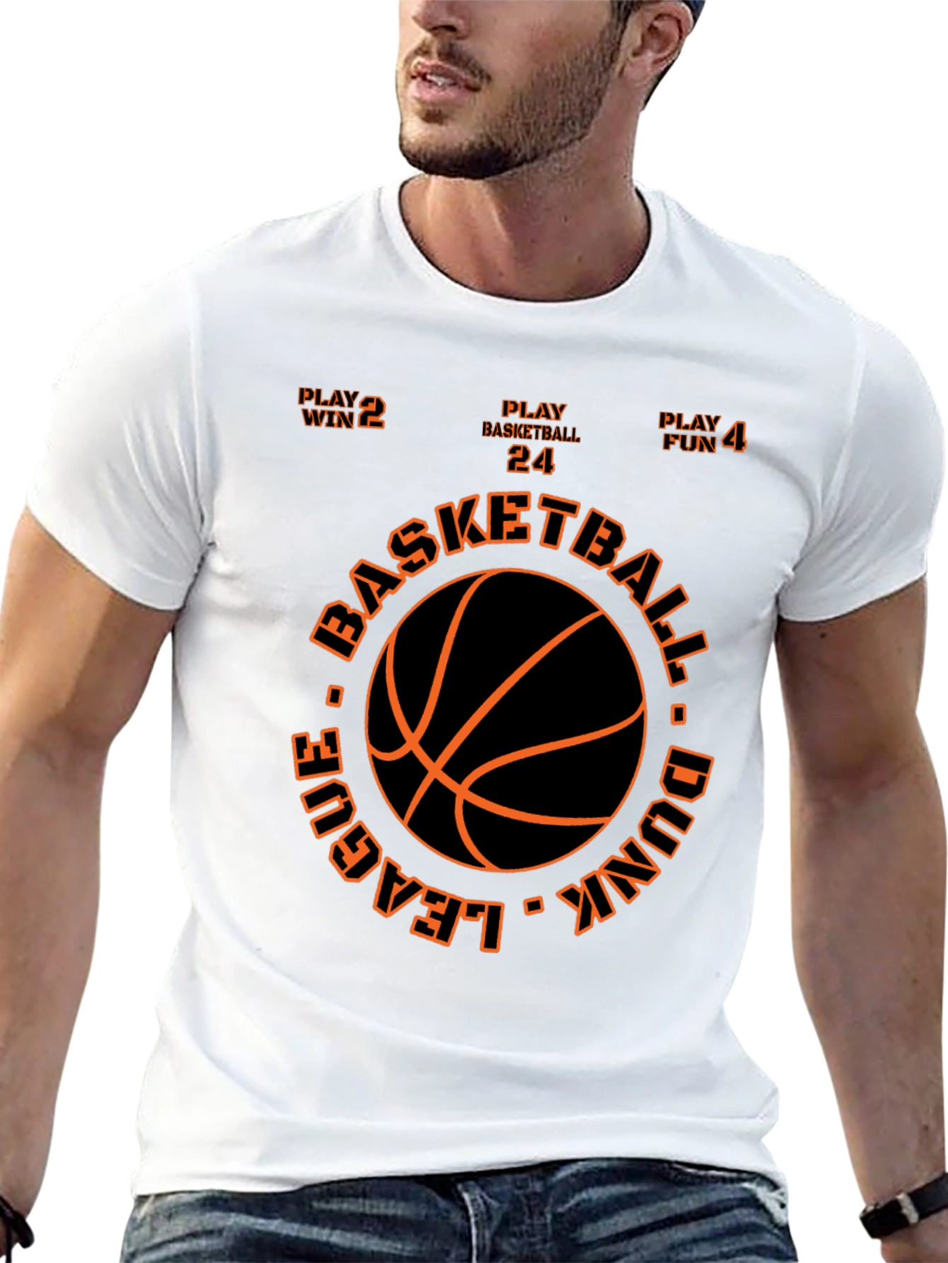 Basketball League Dunk T-Shirt