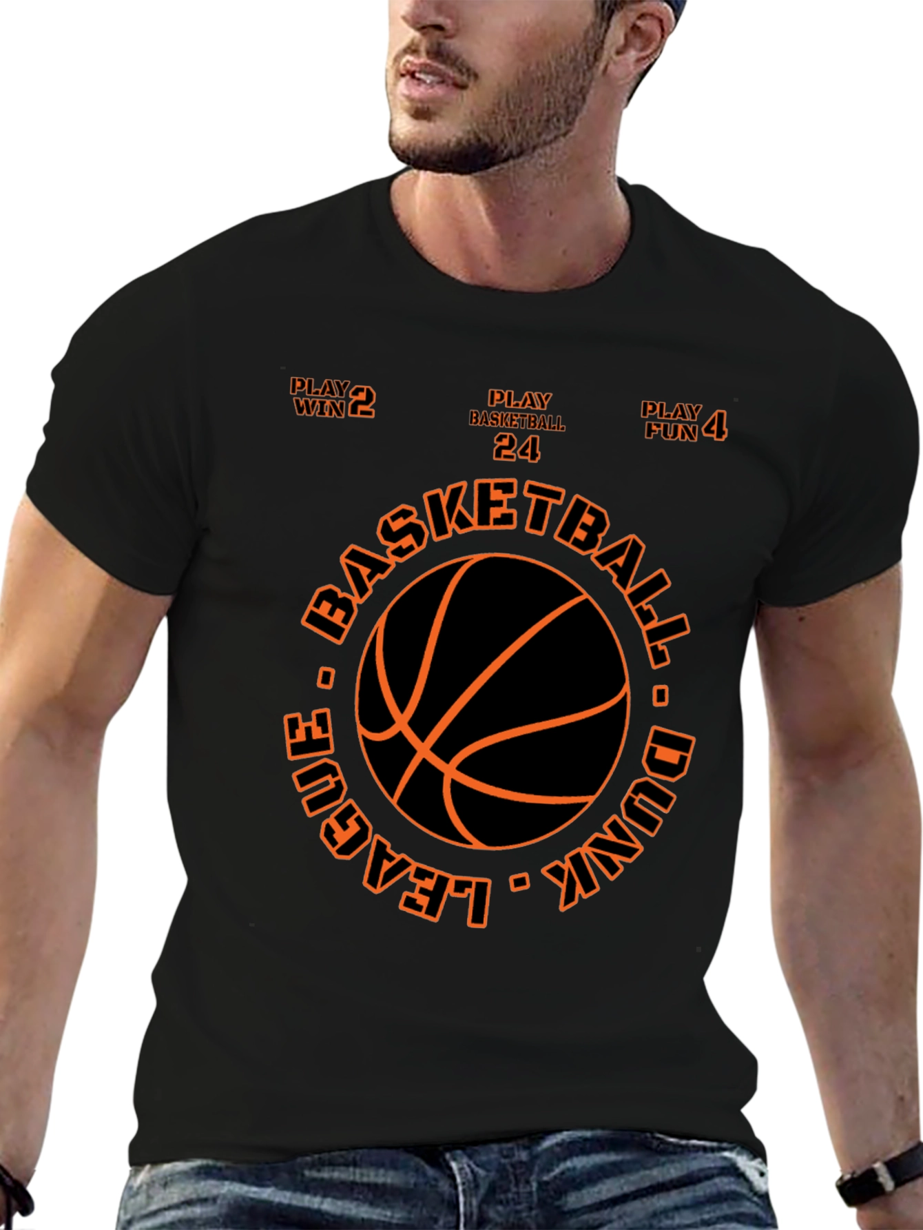 Basketball League Dunk T-Shirt