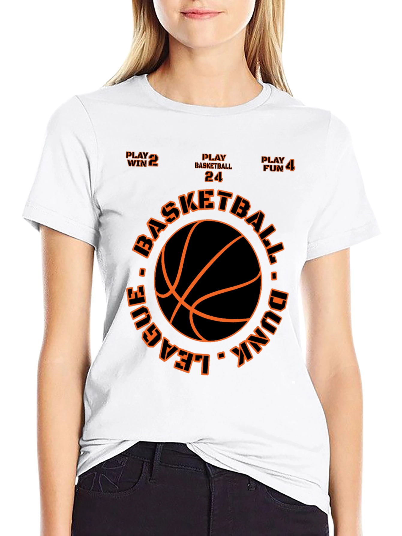 Basketball League Dunk T-Shirt