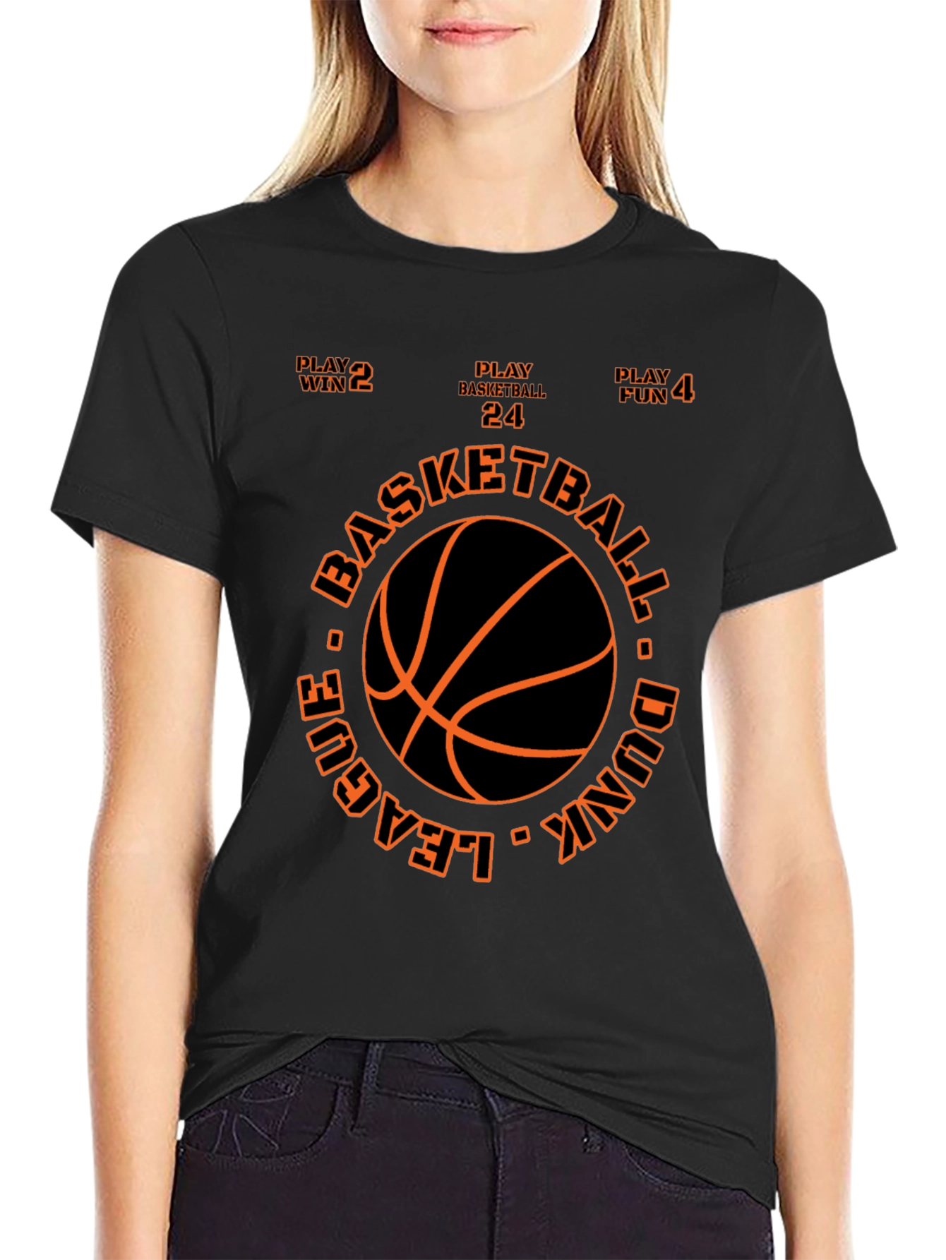 Basketball League Dunk T-Shirt