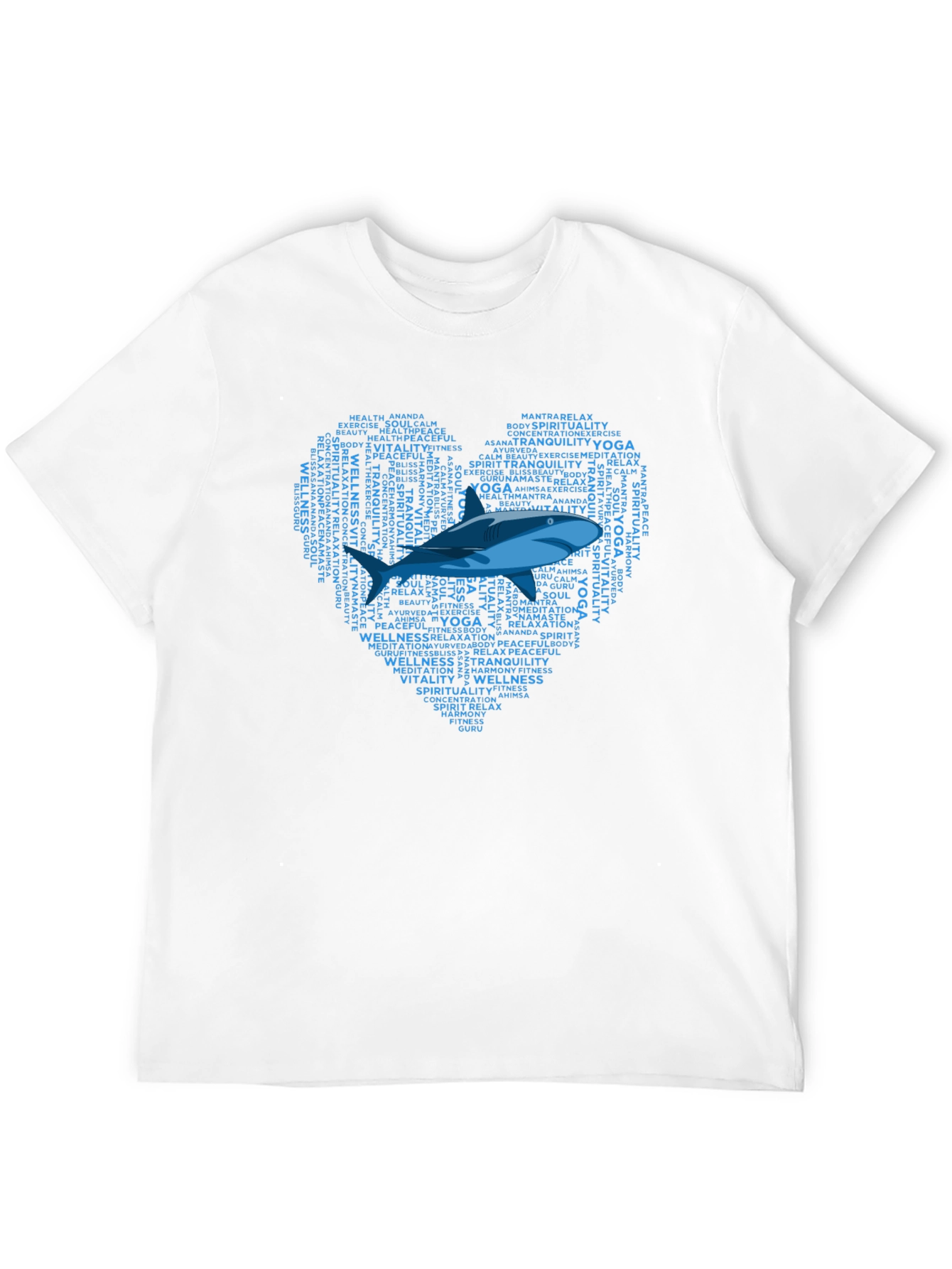 Yoga Wellness Shark Heart T-Shirt