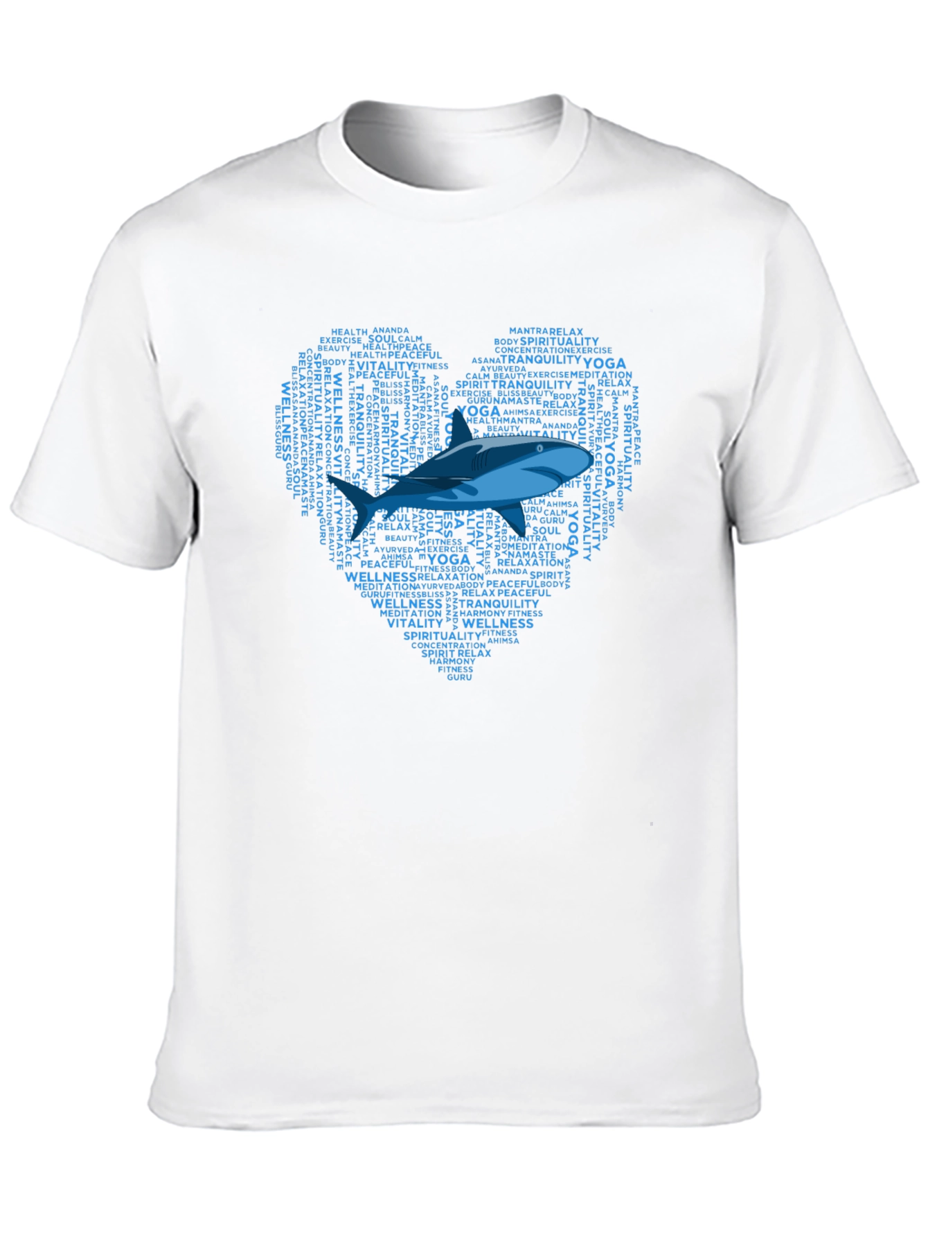 Yoga Wellness Shark Heart T-Shirt