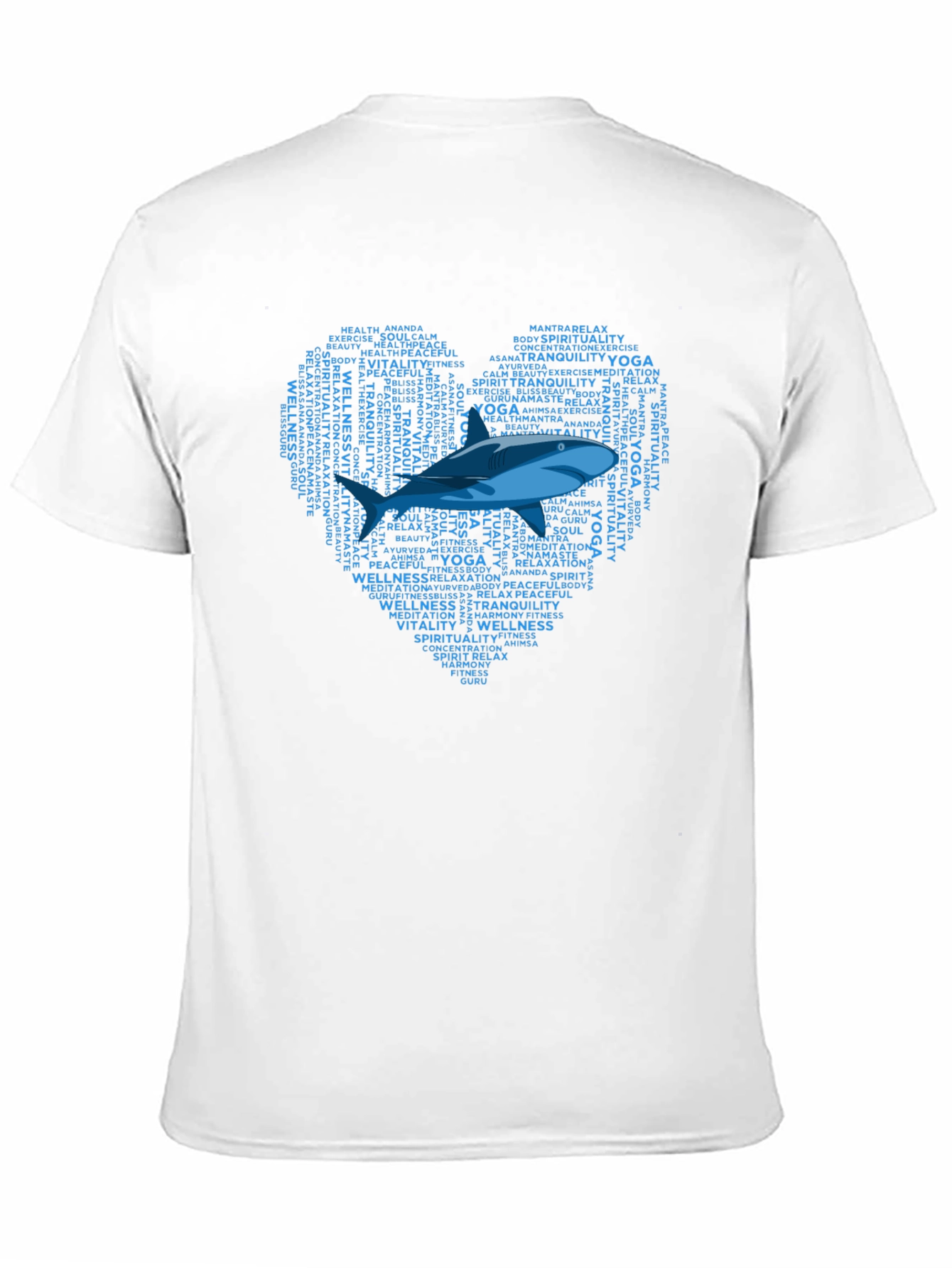 Yoga Wellness Shark Heart T-Shirt