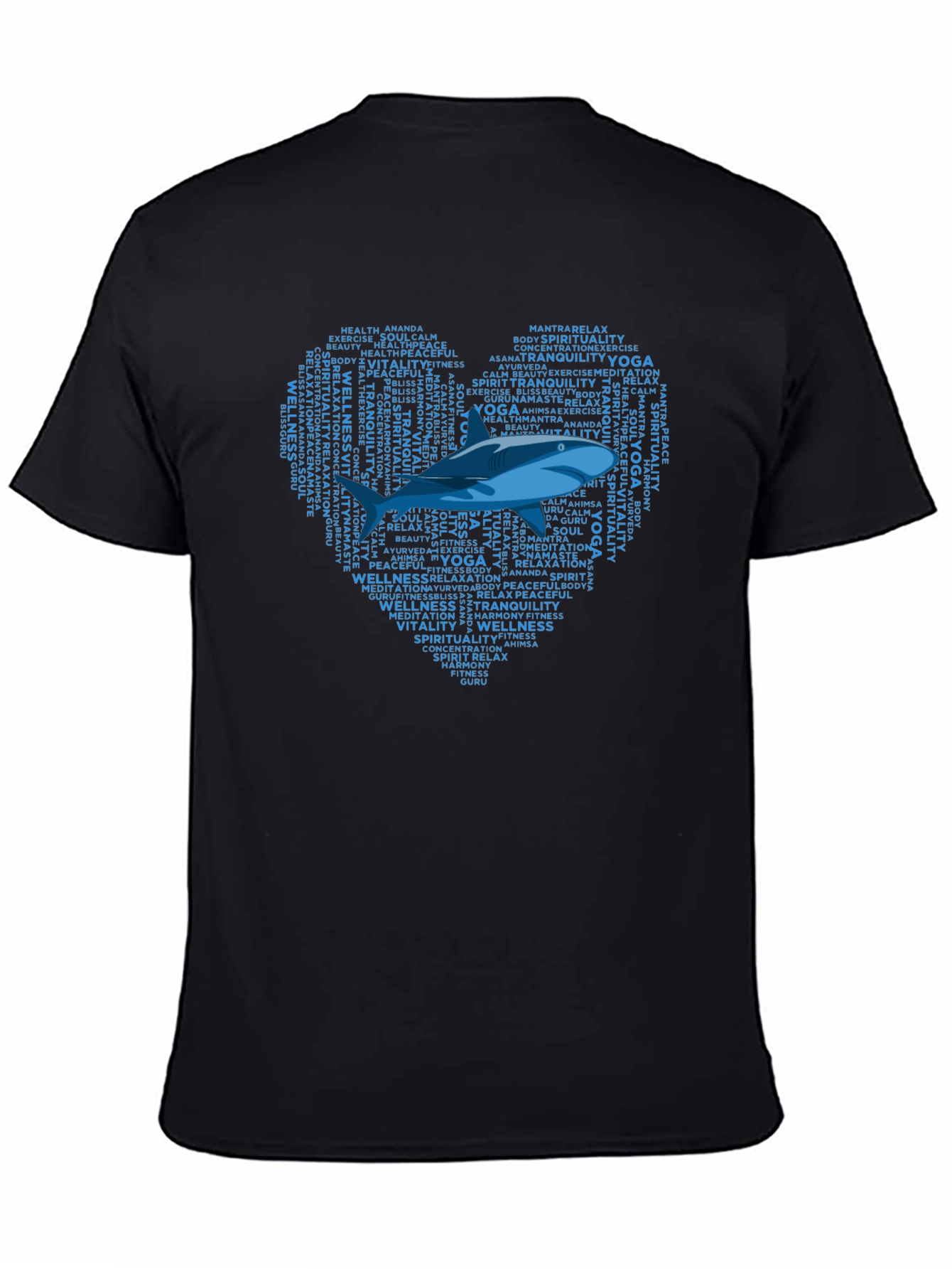 Yoga Wellness Shark Heart T-Shirt