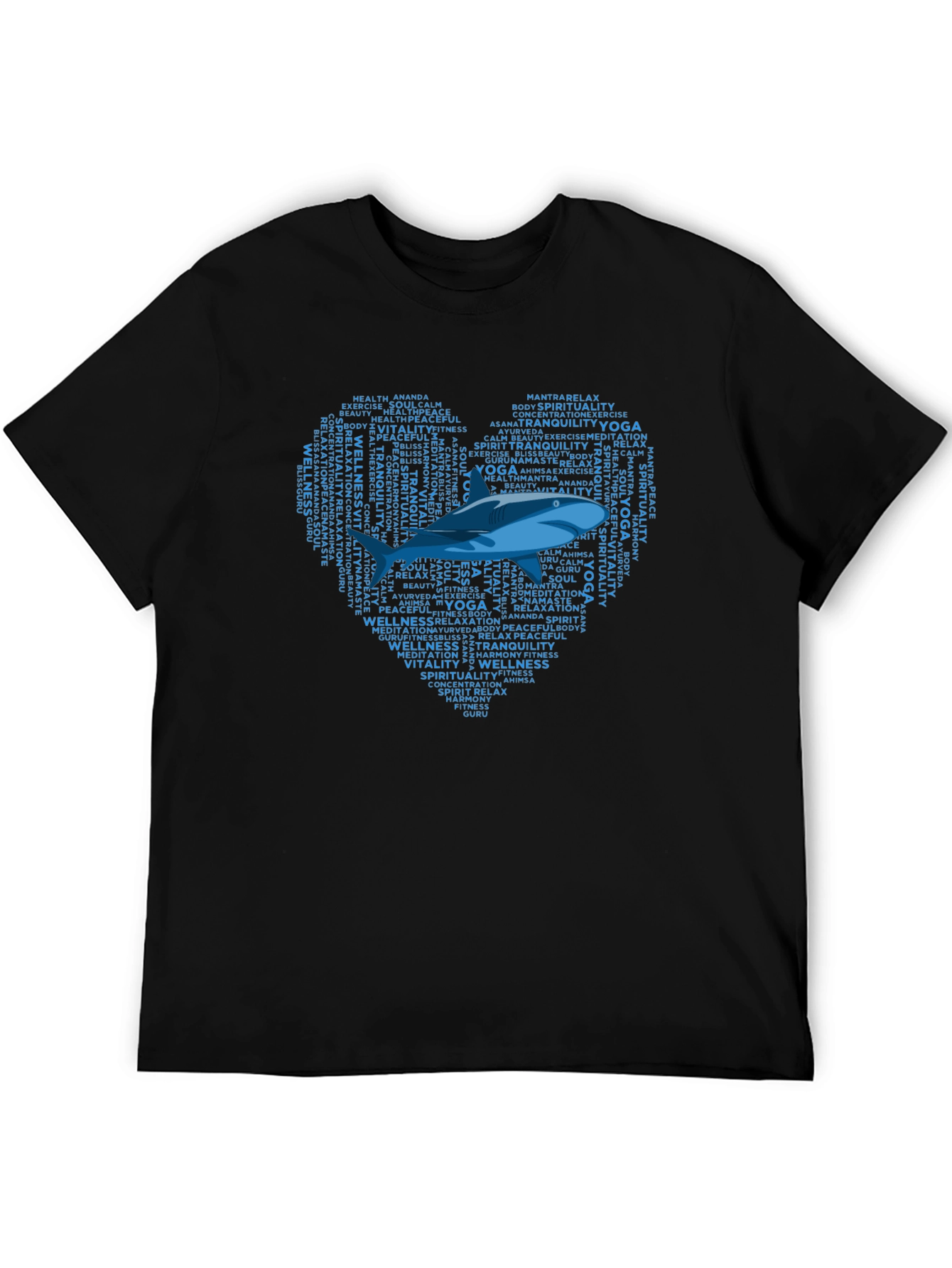 Yoga Wellness Shark Heart T-Shirt