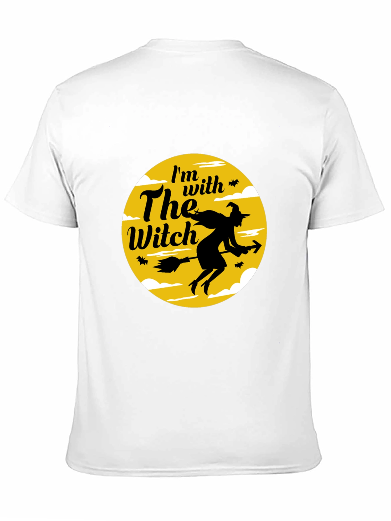 Im With The Witch Halloween Black T-Shirt