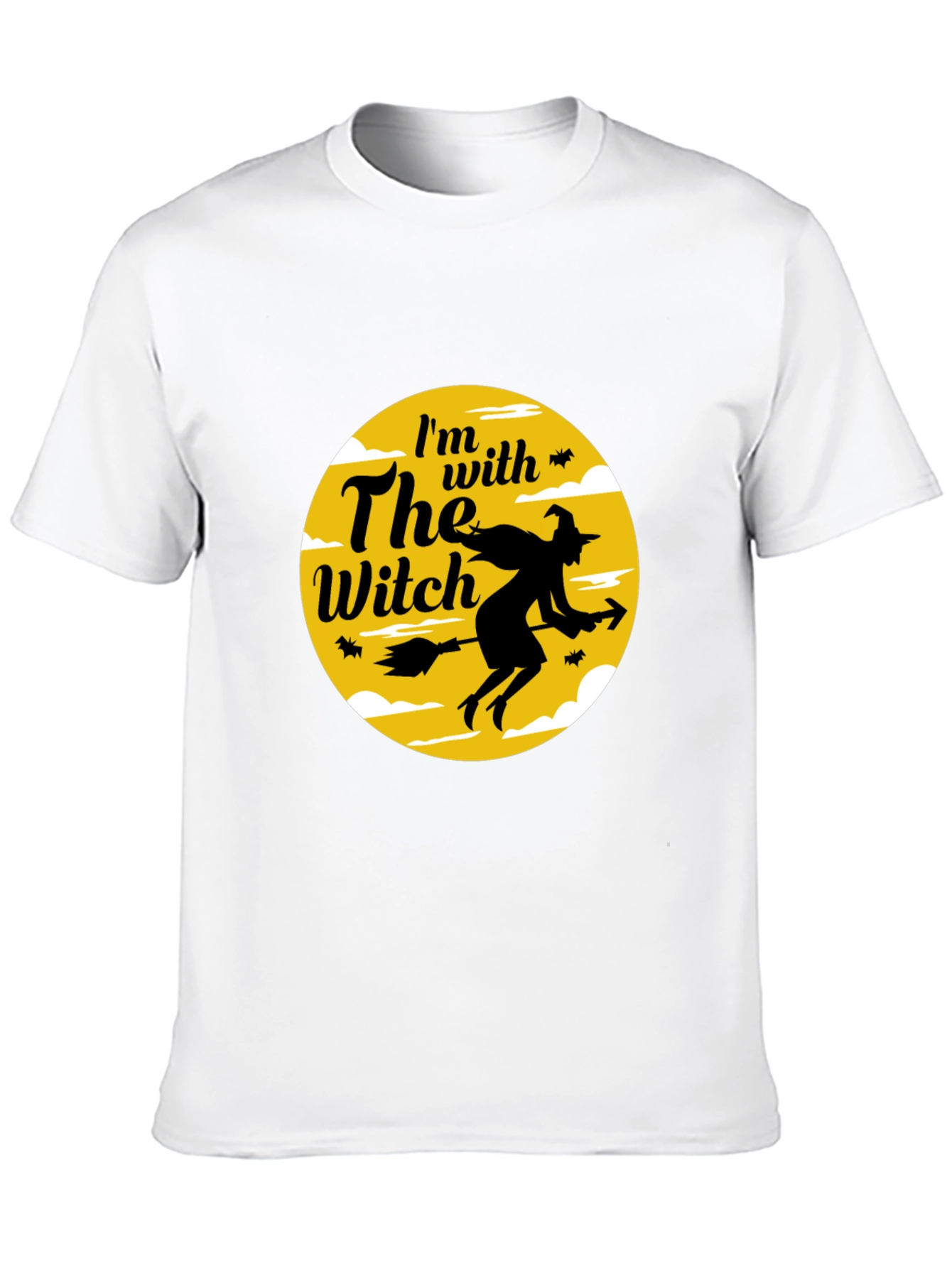 Im With The Witch Halloween Black T-Shirt