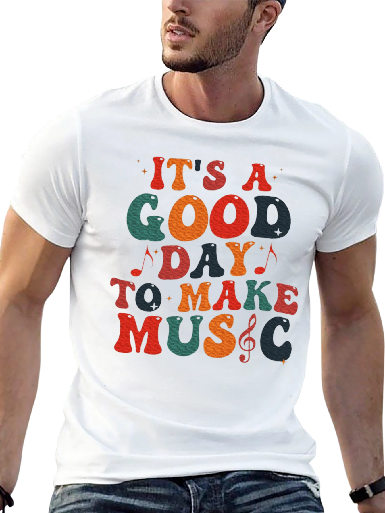 Its A Good Day To Make Music Black T-Shirt