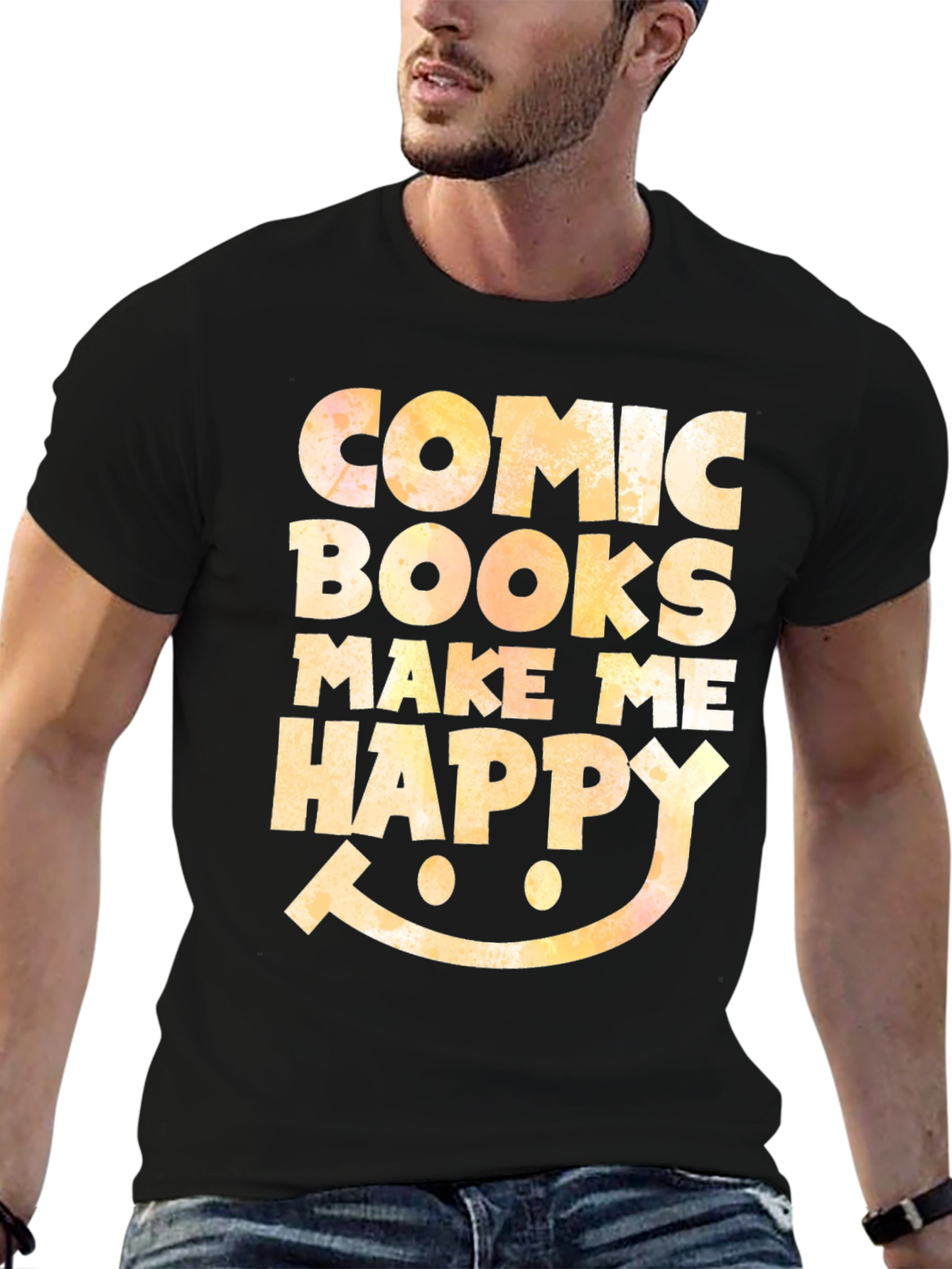 Comic Books Make Me Happy Graphic Tee