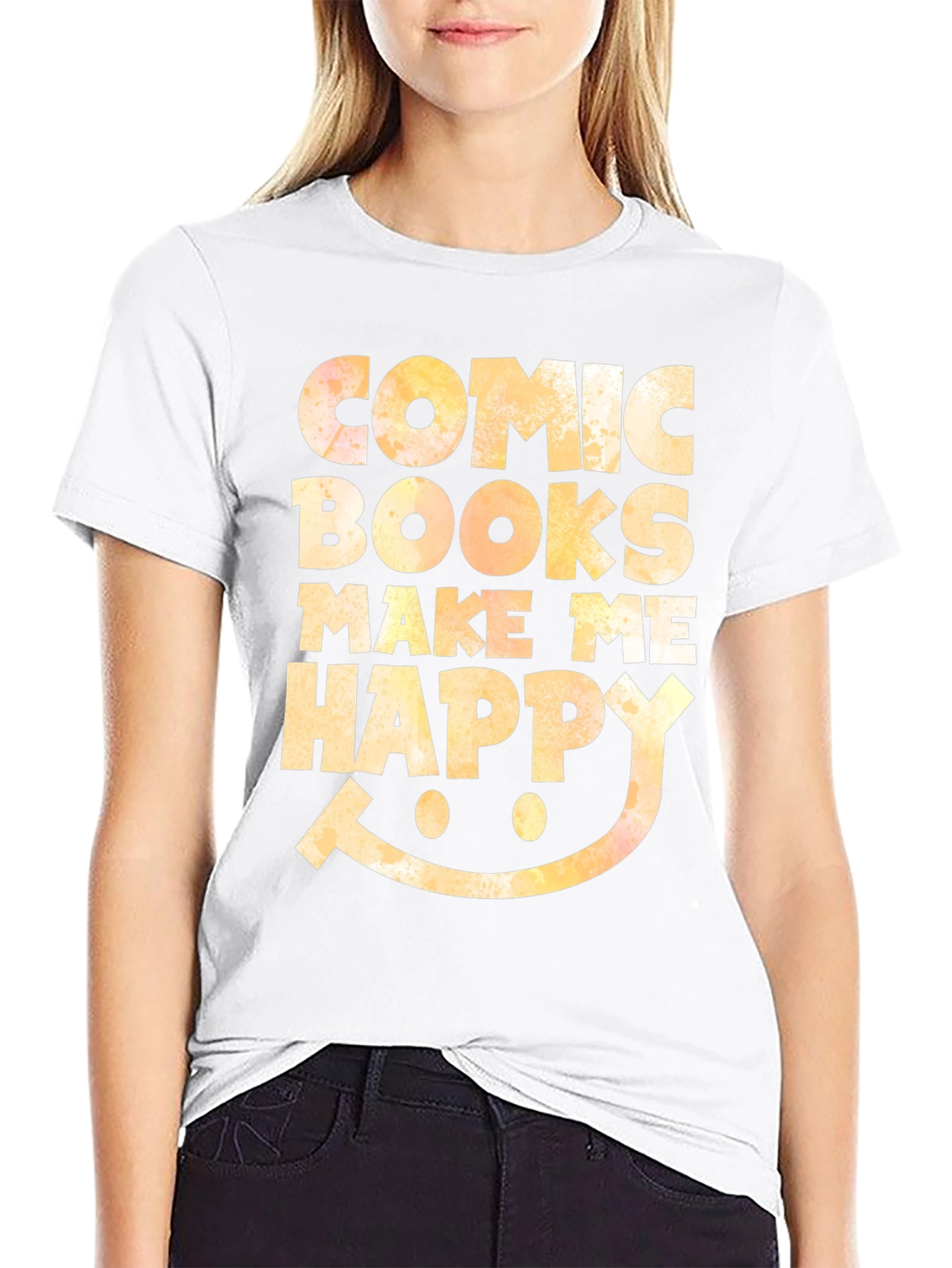 Comic Books Make Me Happy Graphic Tee