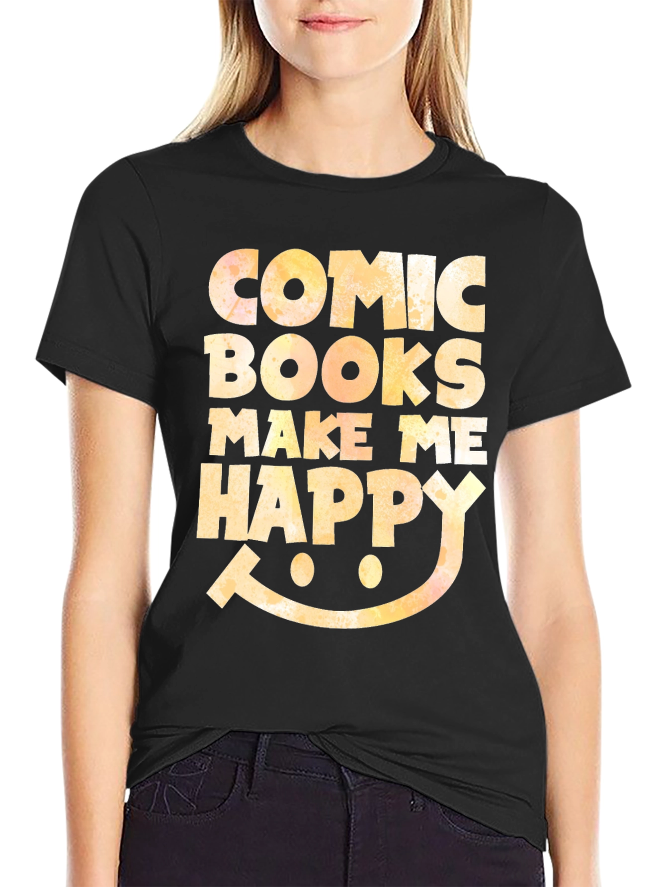 Comic Books Make Me Happy Graphic Tee
