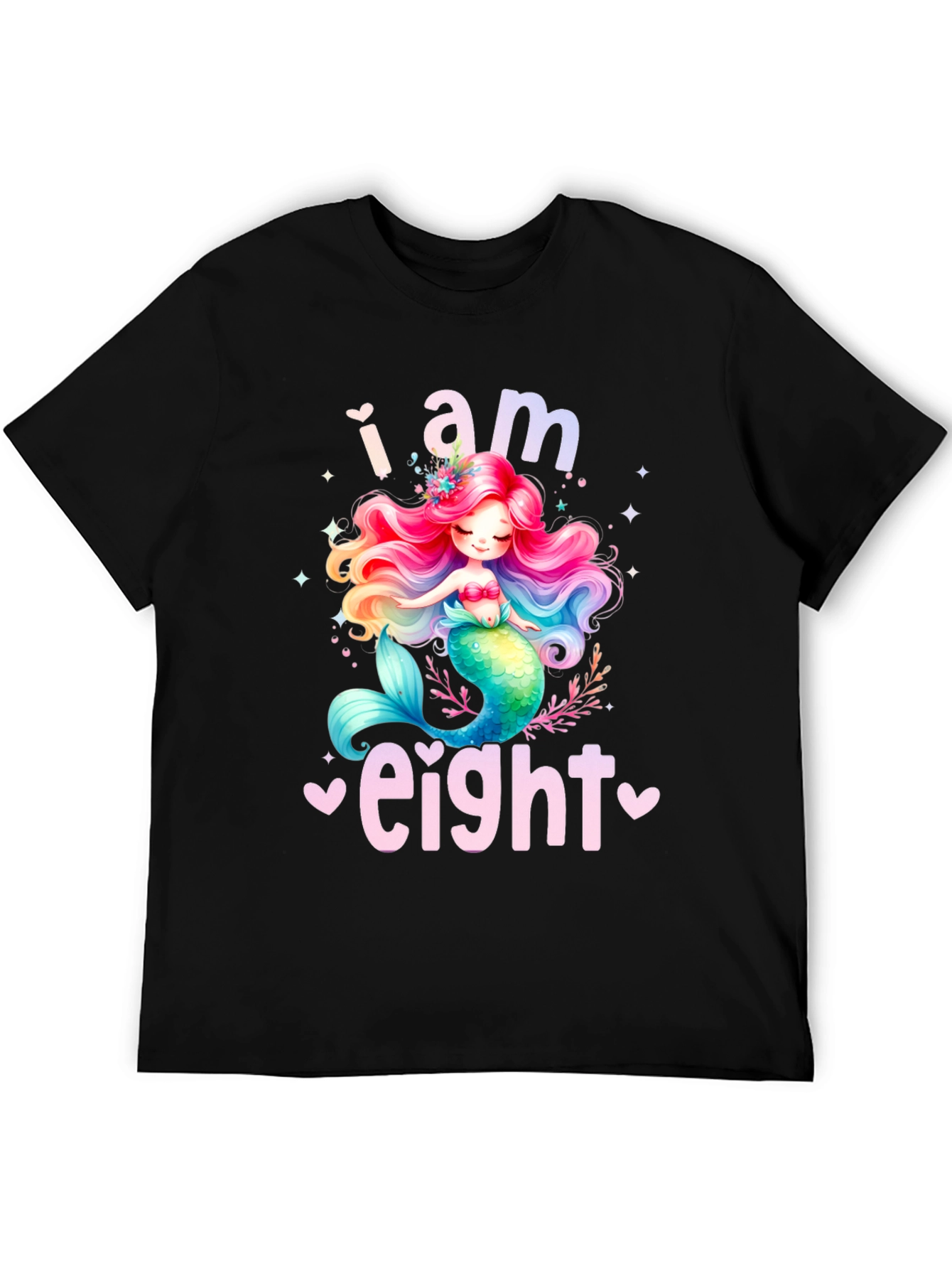 I am Eight Mermaid Birthday Shirt