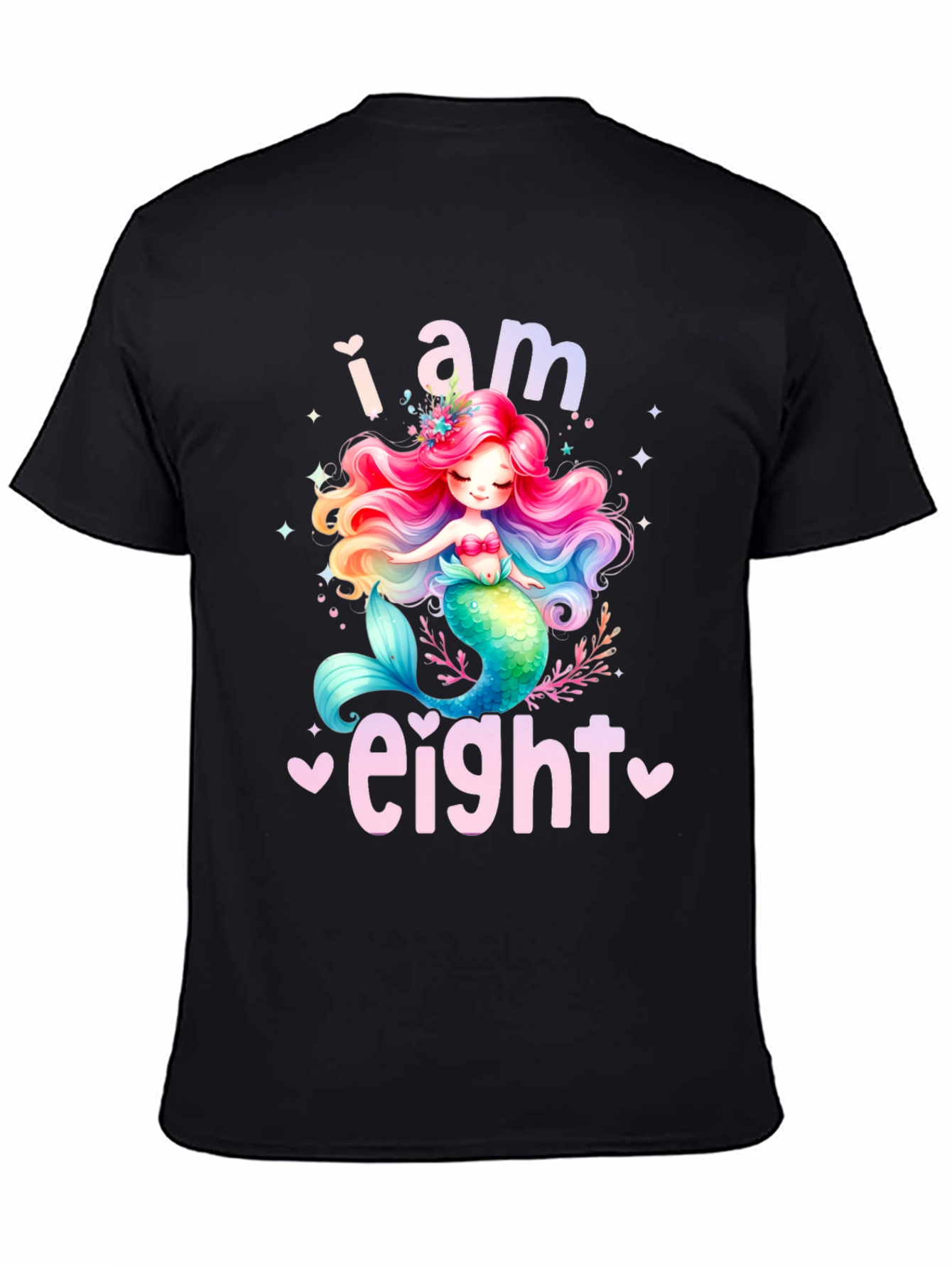 I am Eight Mermaid Birthday Shirt