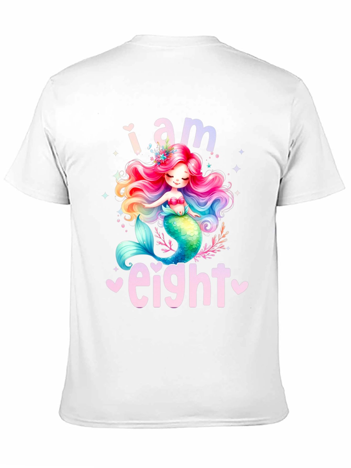 I am Eight Mermaid Birthday Shirt