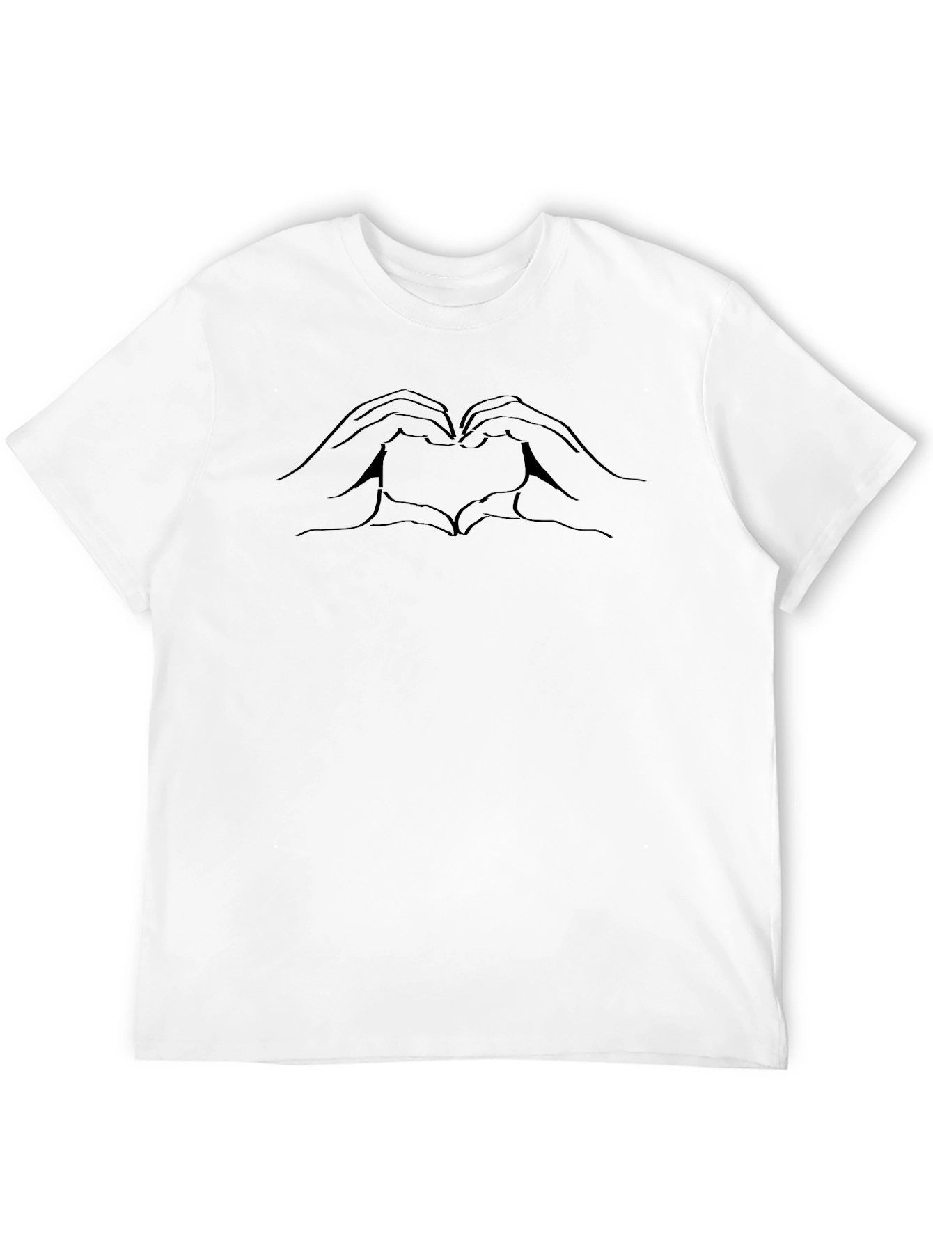 Heart Hands Graphic Tee - Modern Casual Style