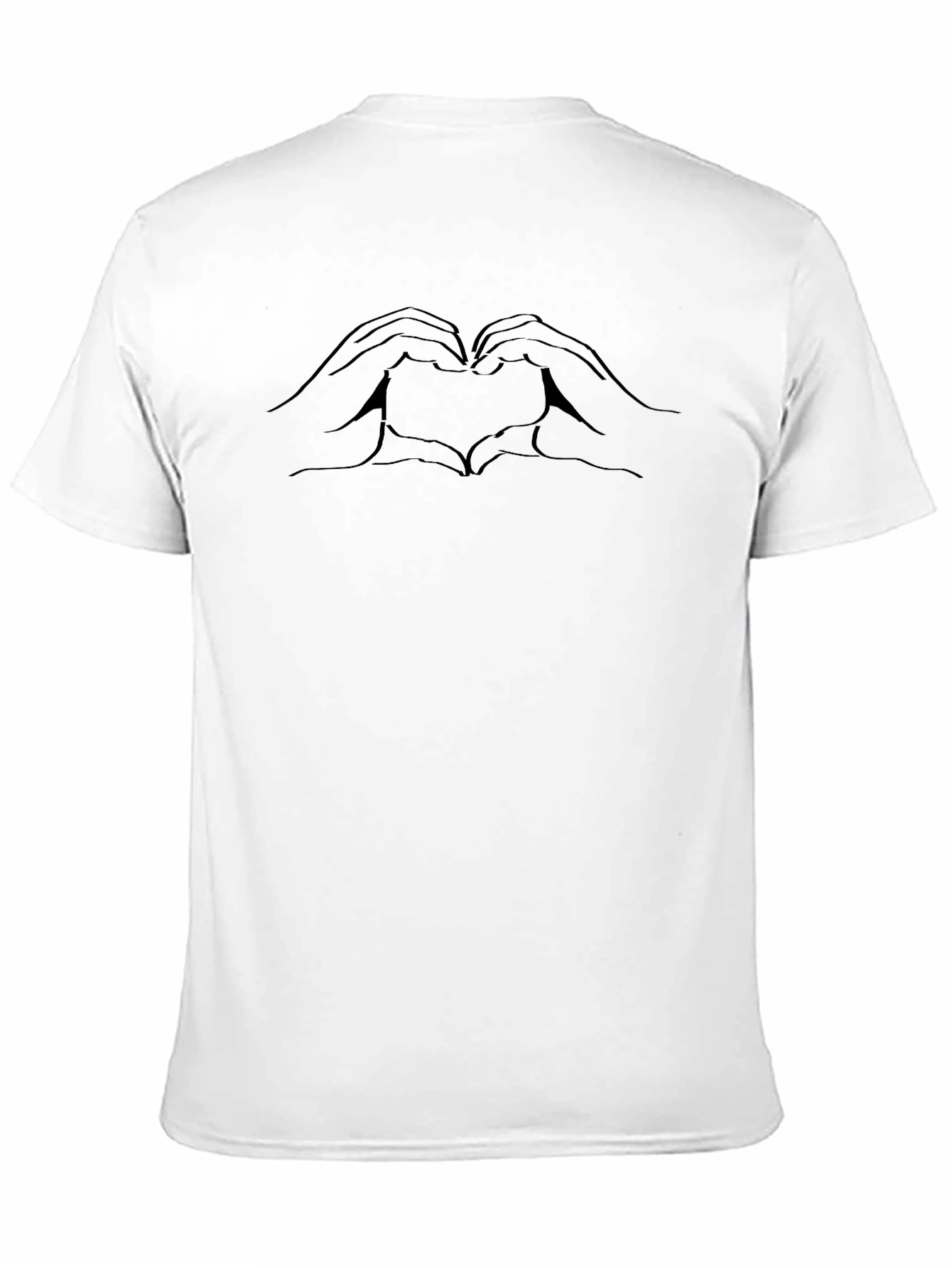 Heart Hands Graphic Tee - Modern Casual Style