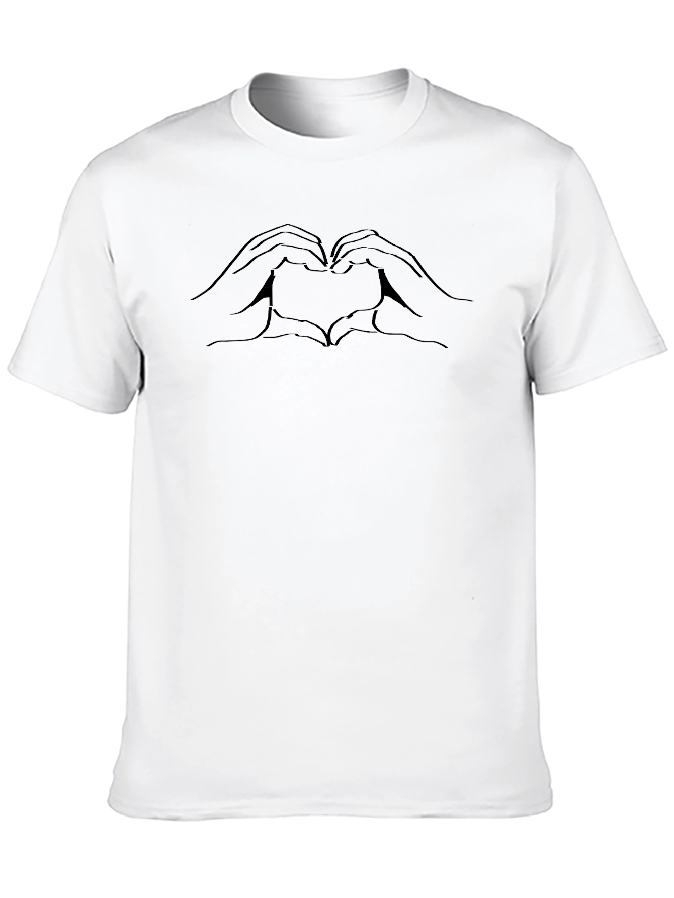 Heart Hands Graphic Tee - Modern Casual Style