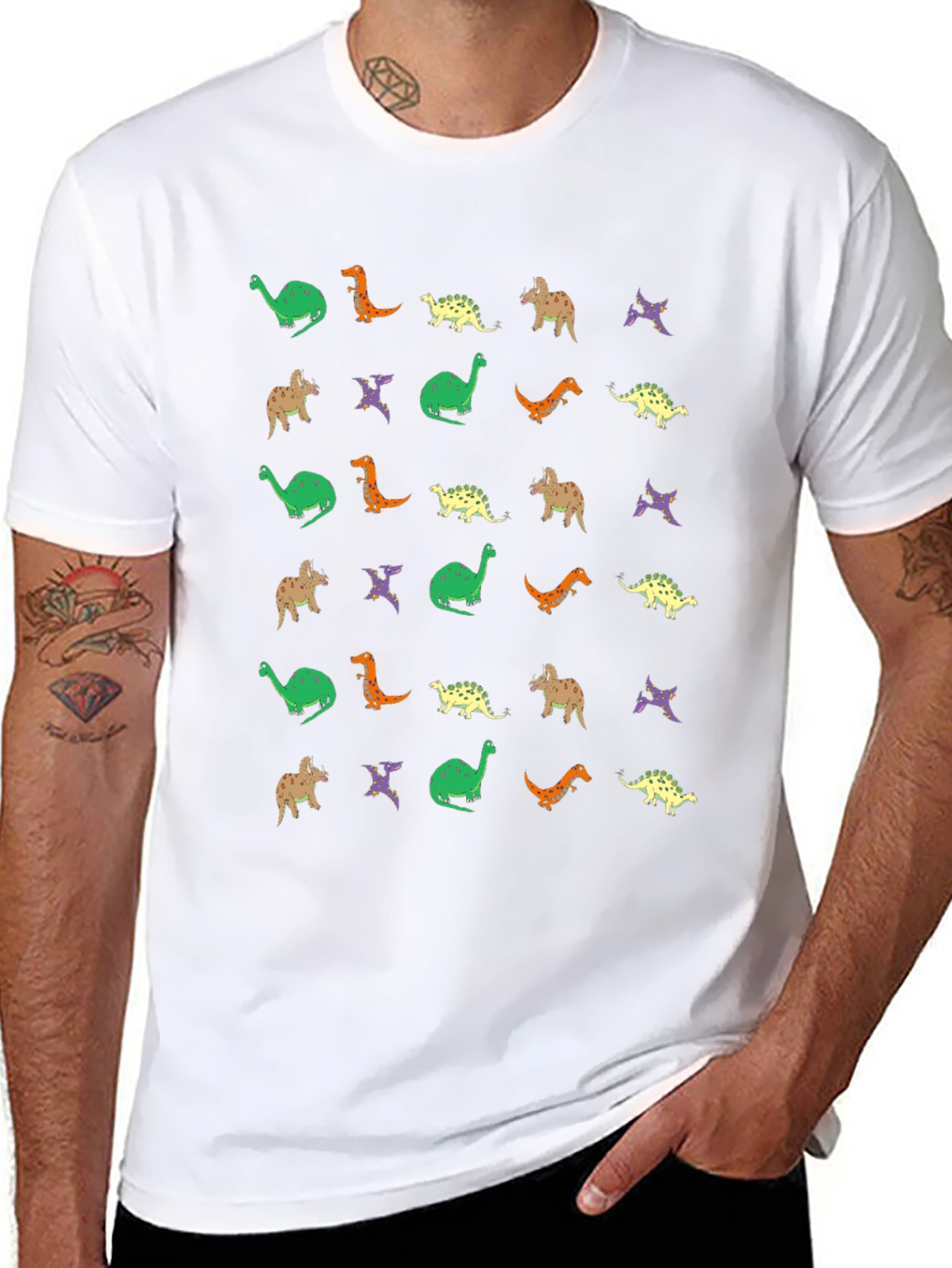Dinosaur Pattern T-Shirt