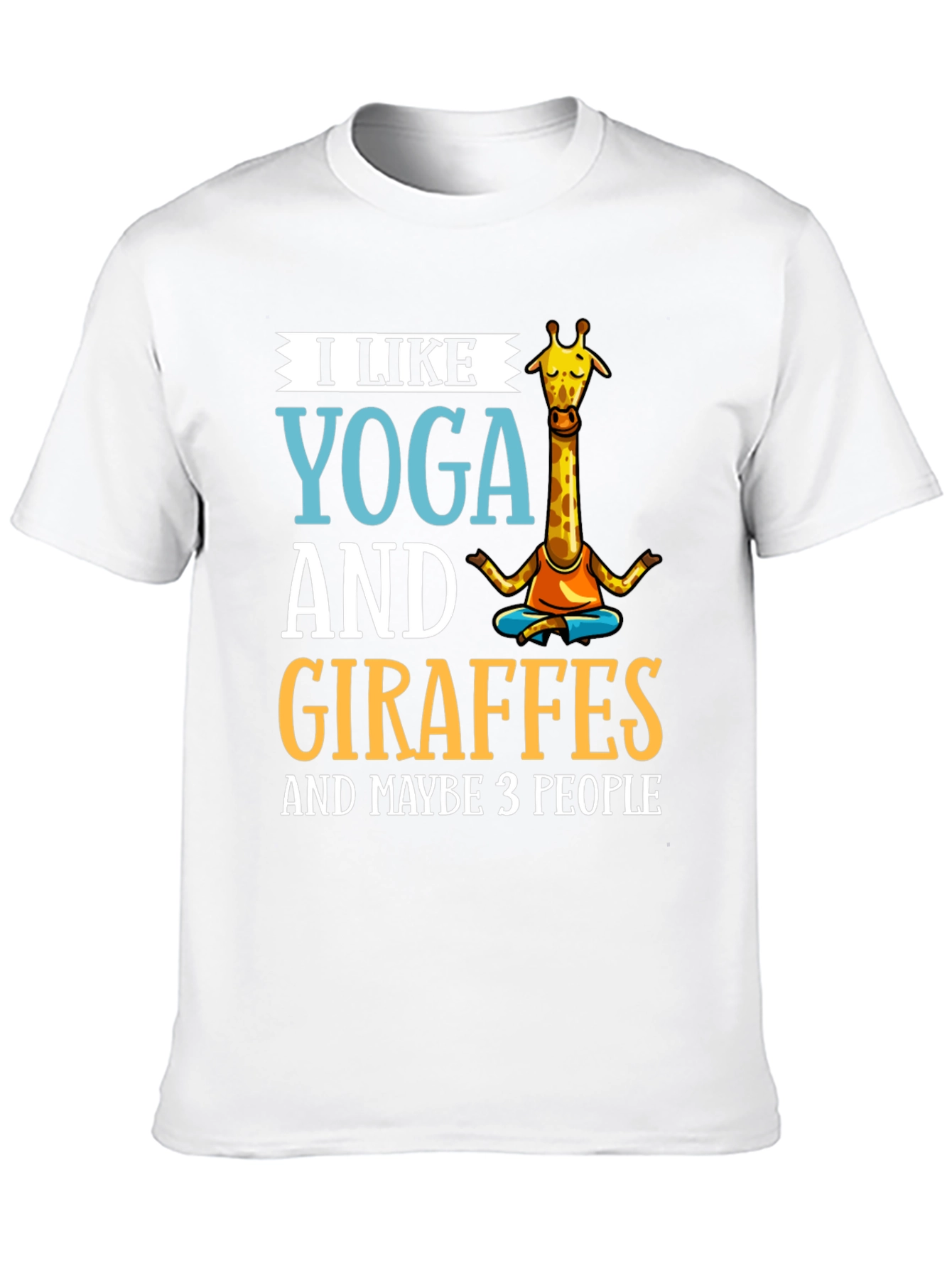 Yoga & Giraffes Graphic Tee - Unisex Cotton T-Shirt