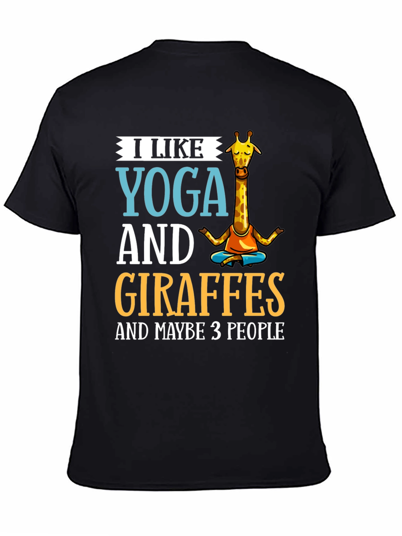 Yoga & Giraffes Graphic Tee - Unisex Cotton T-Shirt