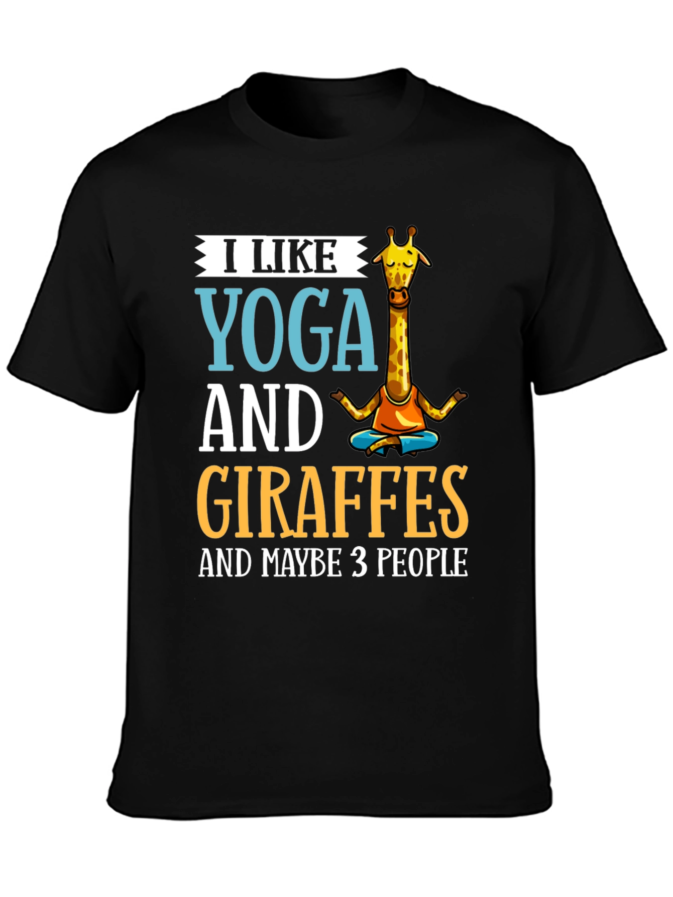 Yoga & Giraffes Graphic Tee - Unisex Cotton T-Shirt