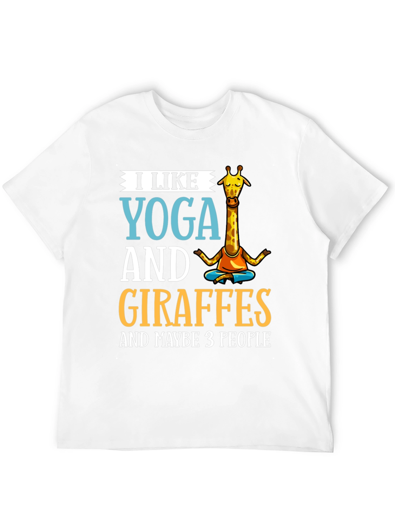 Yoga & Giraffes Graphic Tee - Unisex Cotton T-Shirt