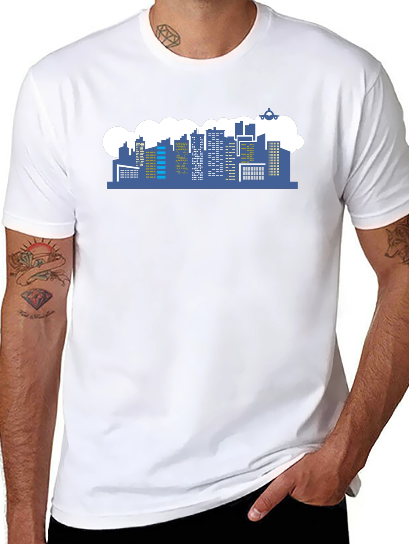 Cityscape Graphic T-Shirt - Modern Design